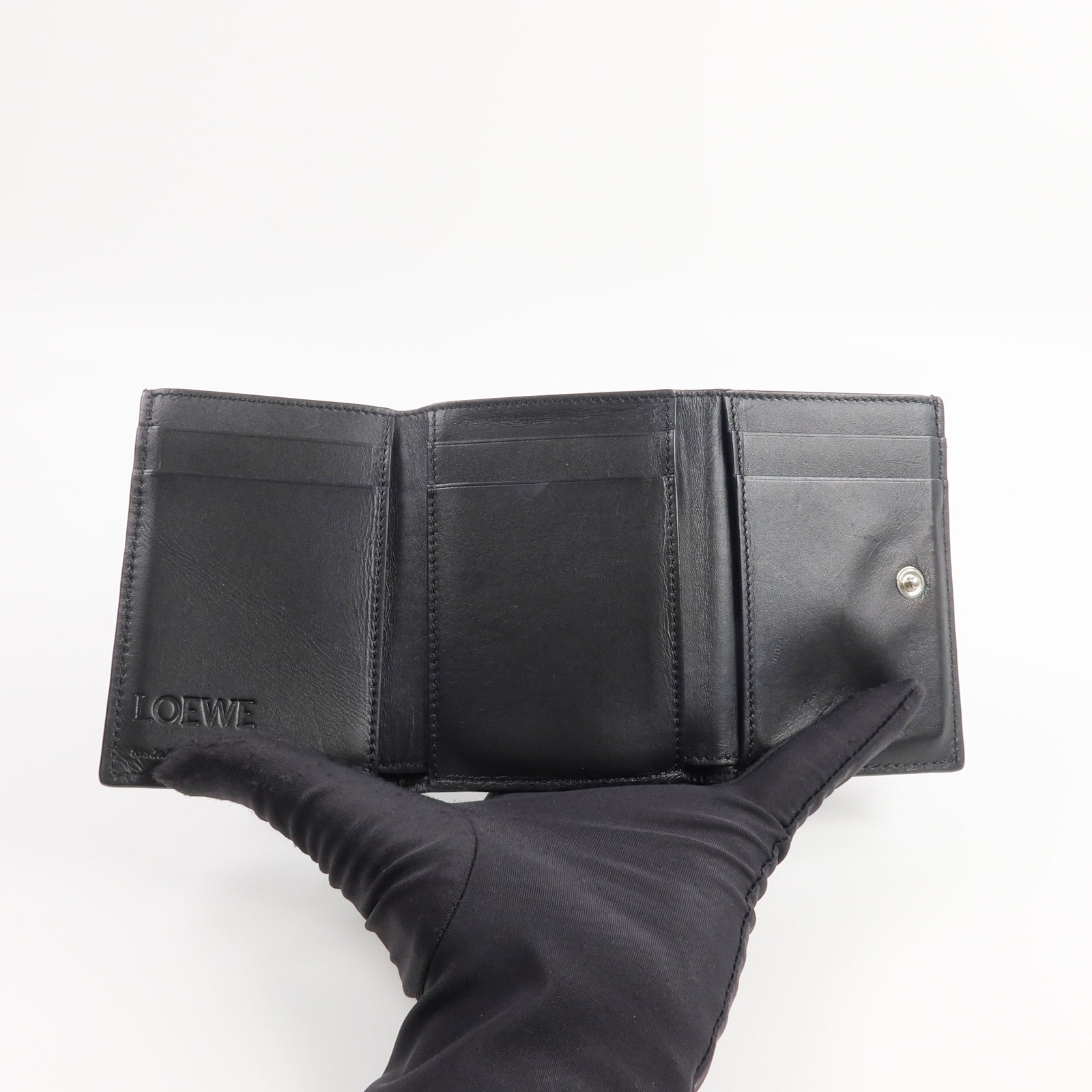 LOEWE 牛皮皮革Fold Wallet錢包