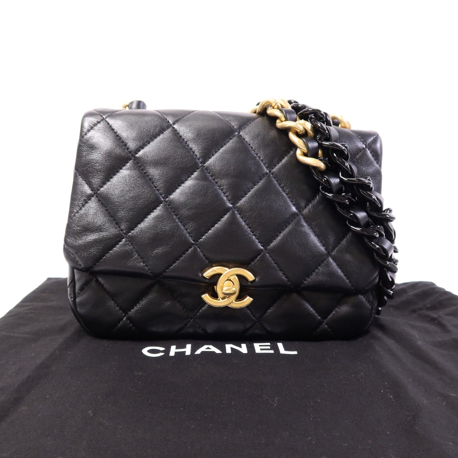 CHANEL 【激減優惠】羊皮皮革Chain Shoulder Bag鏈帶肩背袋