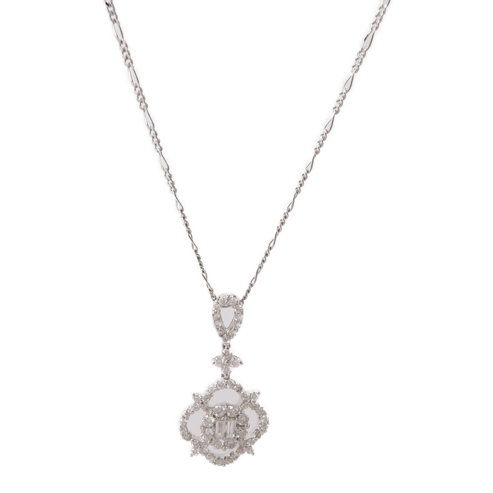 JEWELRY 18K白金Diamond Necklace鑽石項鍊
