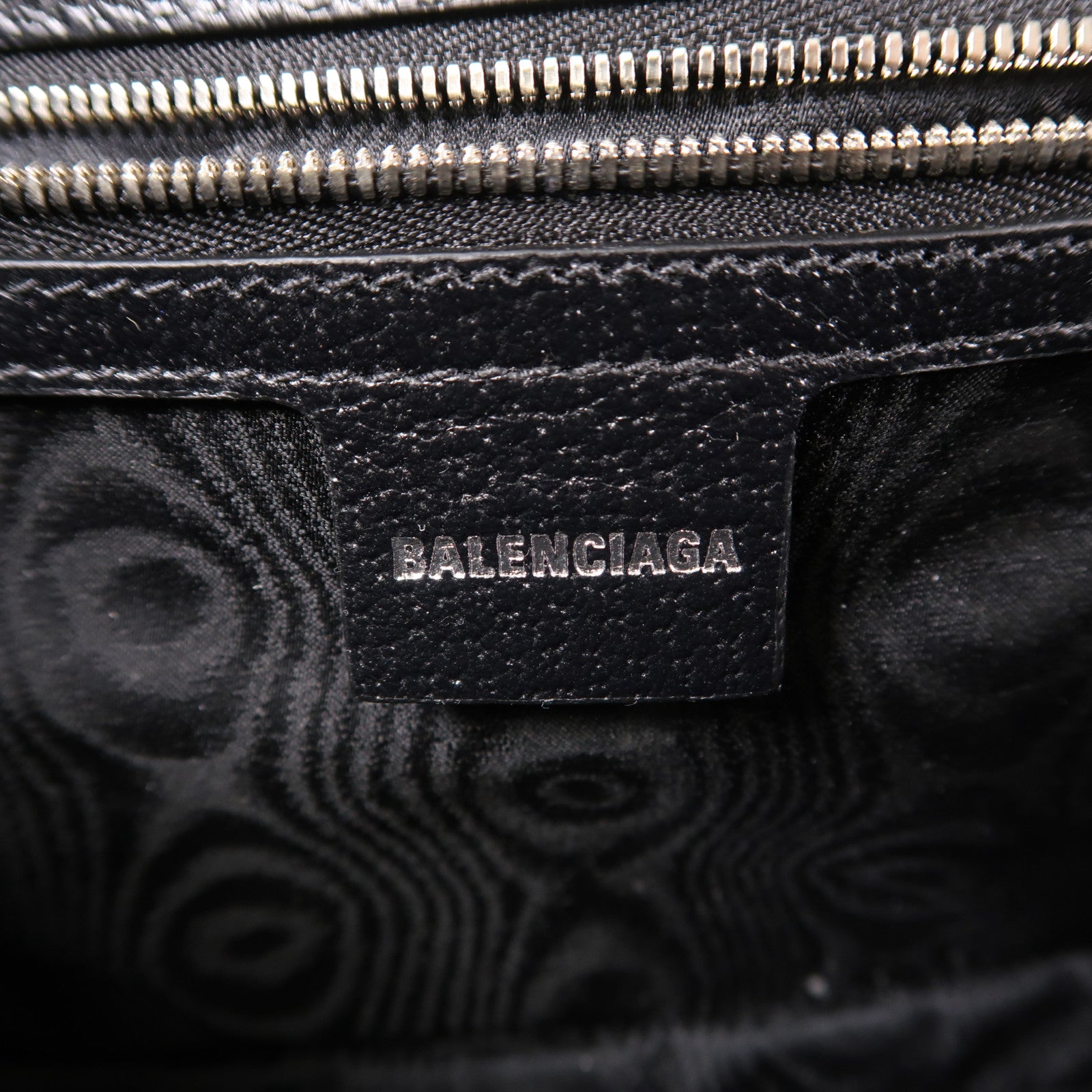 BALENCIAGA SHW The Hacker Project Shoulder Bag 680121 1000R Canvas Black