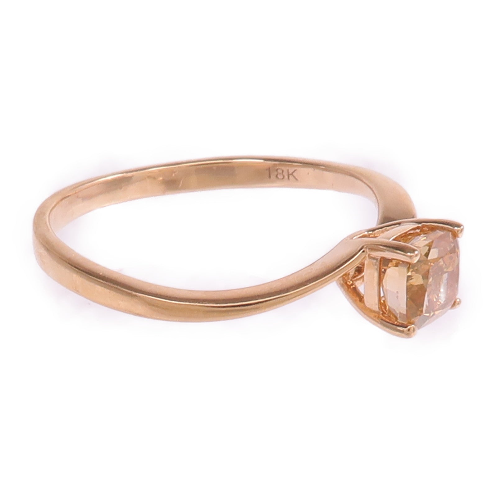 JEWELRY 18K玫瑰金Diamond Ring鑽石戒指US#7.75
