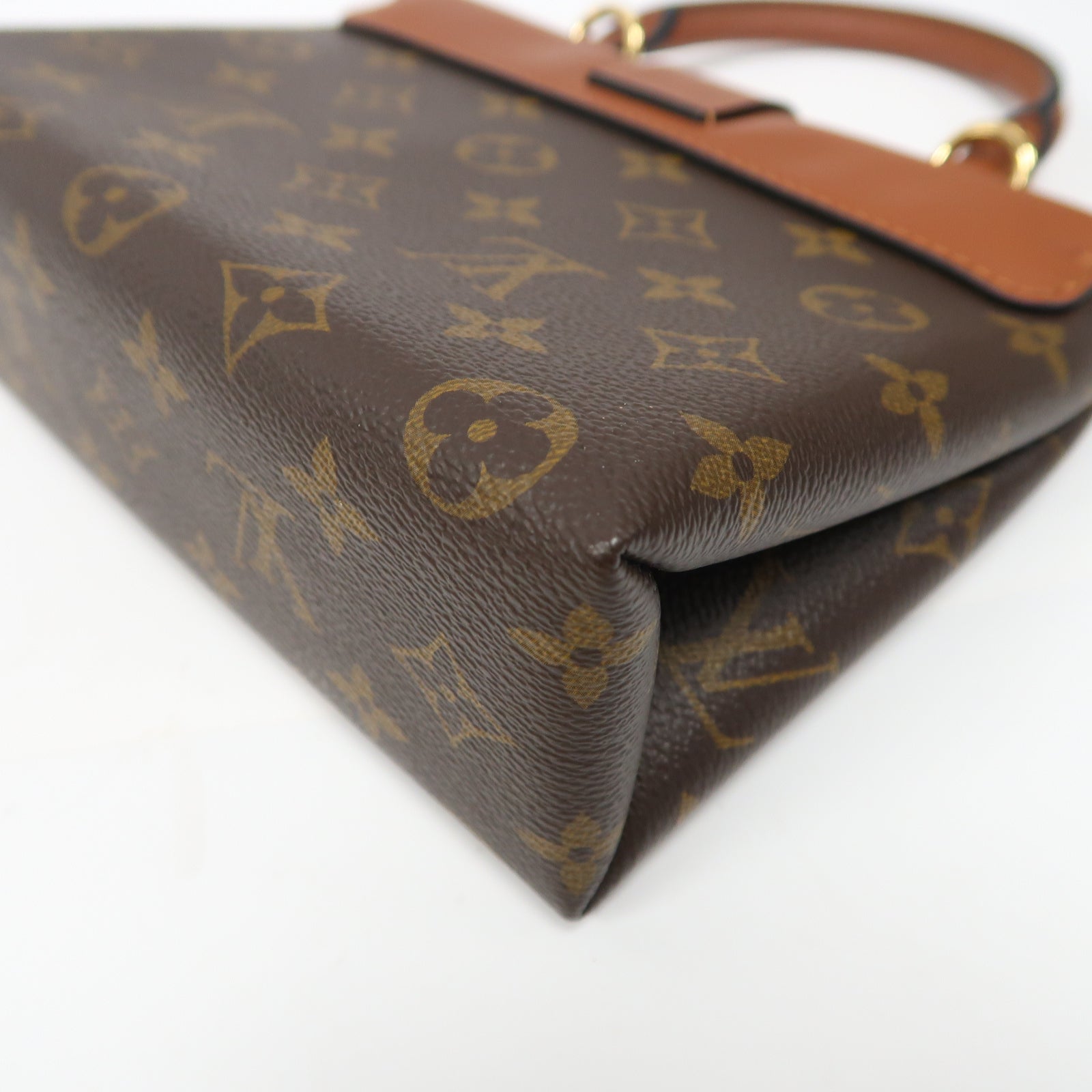 LOUIS VUITTON Monogram Locky BB金扣手挽肩背兩用袋啡色