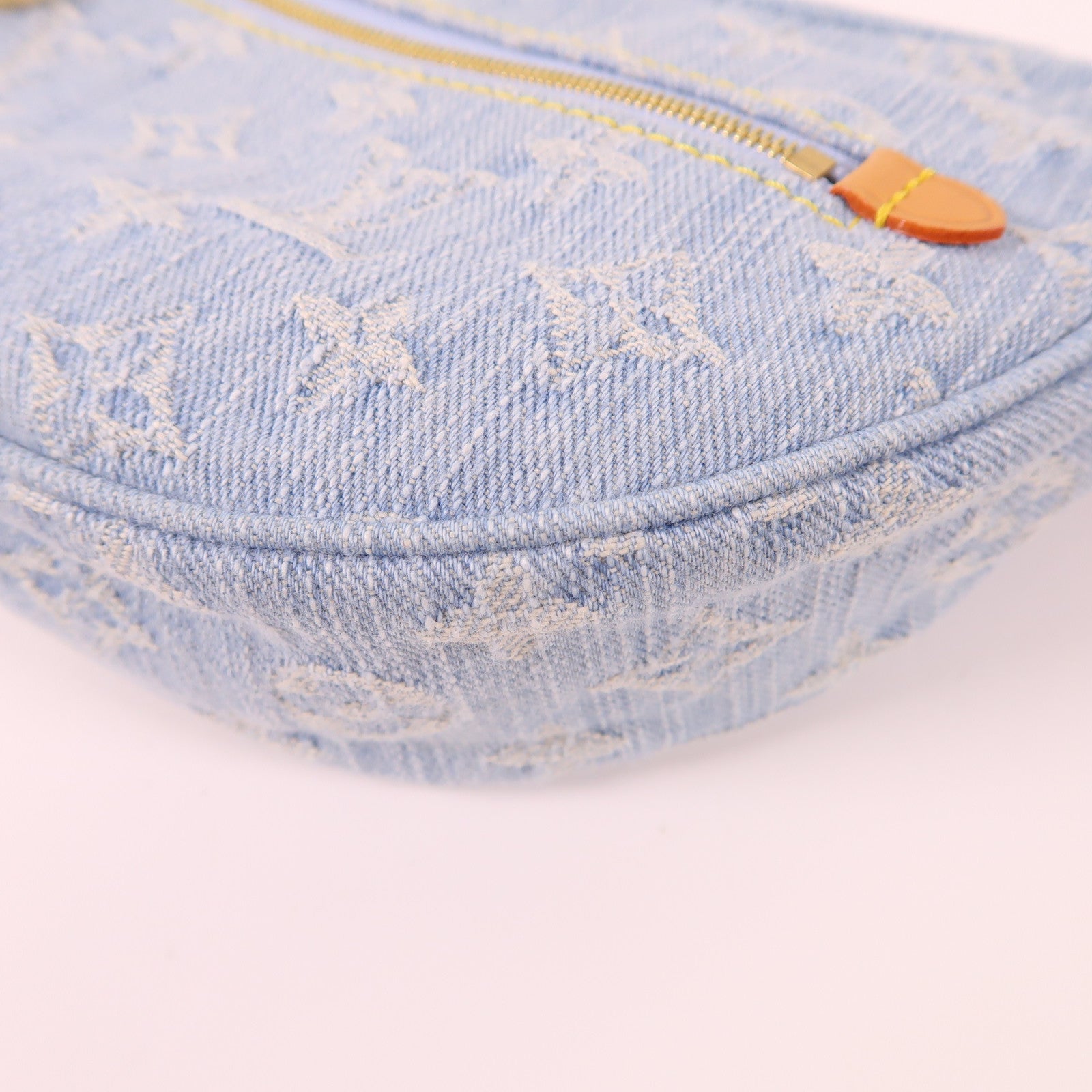 LOUIS VUITTON LV GHW Loop Chain 2 Way Shoulder Bag M24846 Monogram Denim Blue