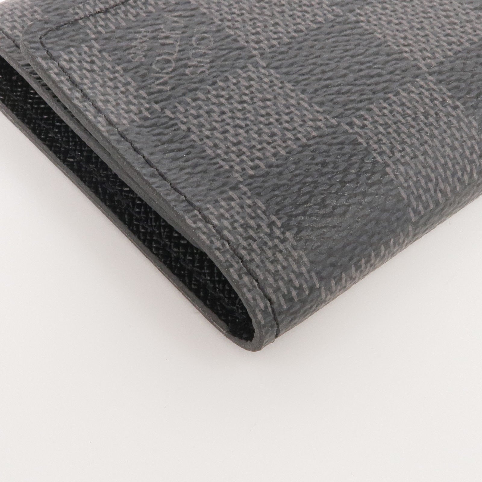 LOUIS VUITTON Damier Graphite Porte Cles Voiture銀扣鎖匙包