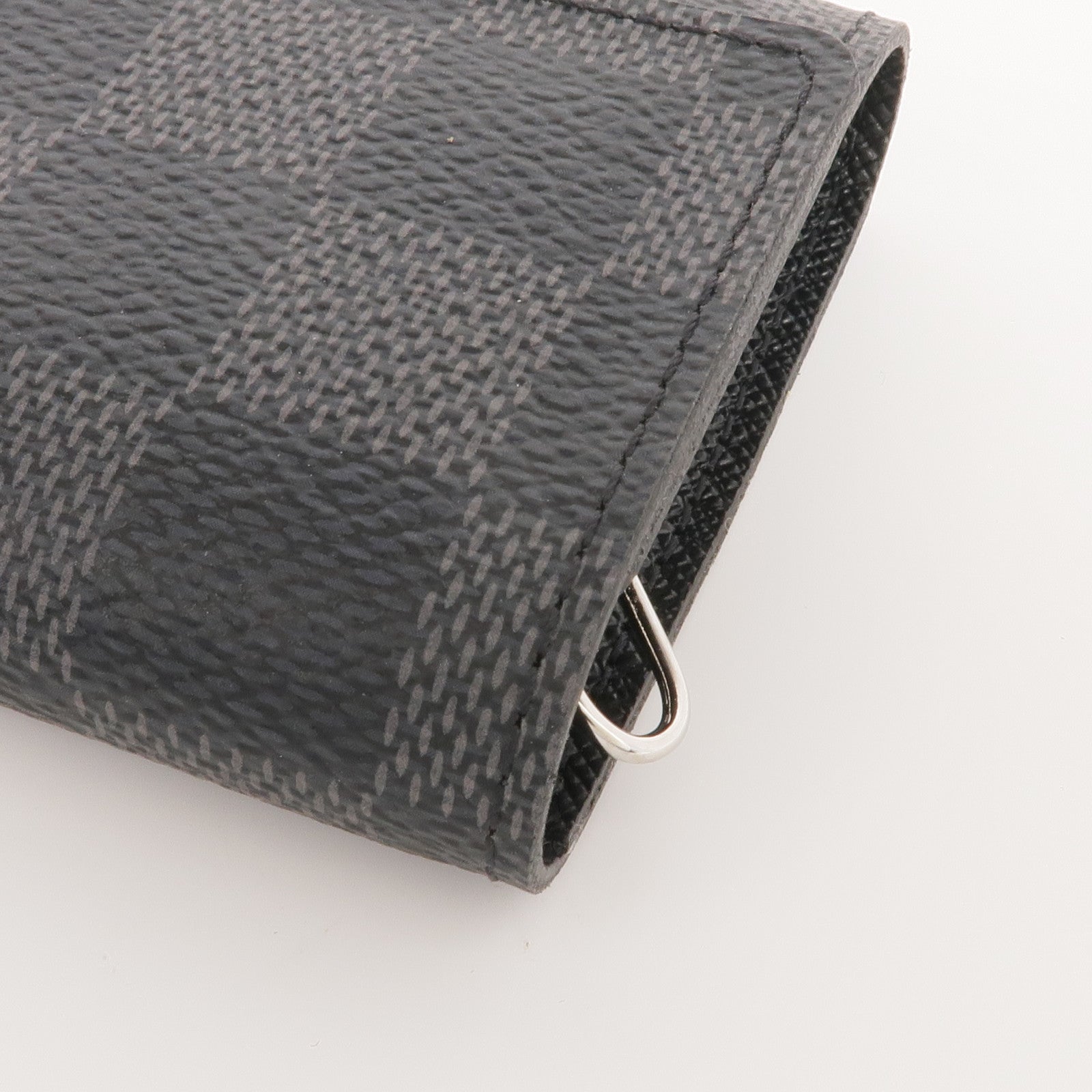 LOUIS VUITTON Damier Graphite Porte Cles Voiture銀扣鎖匙包