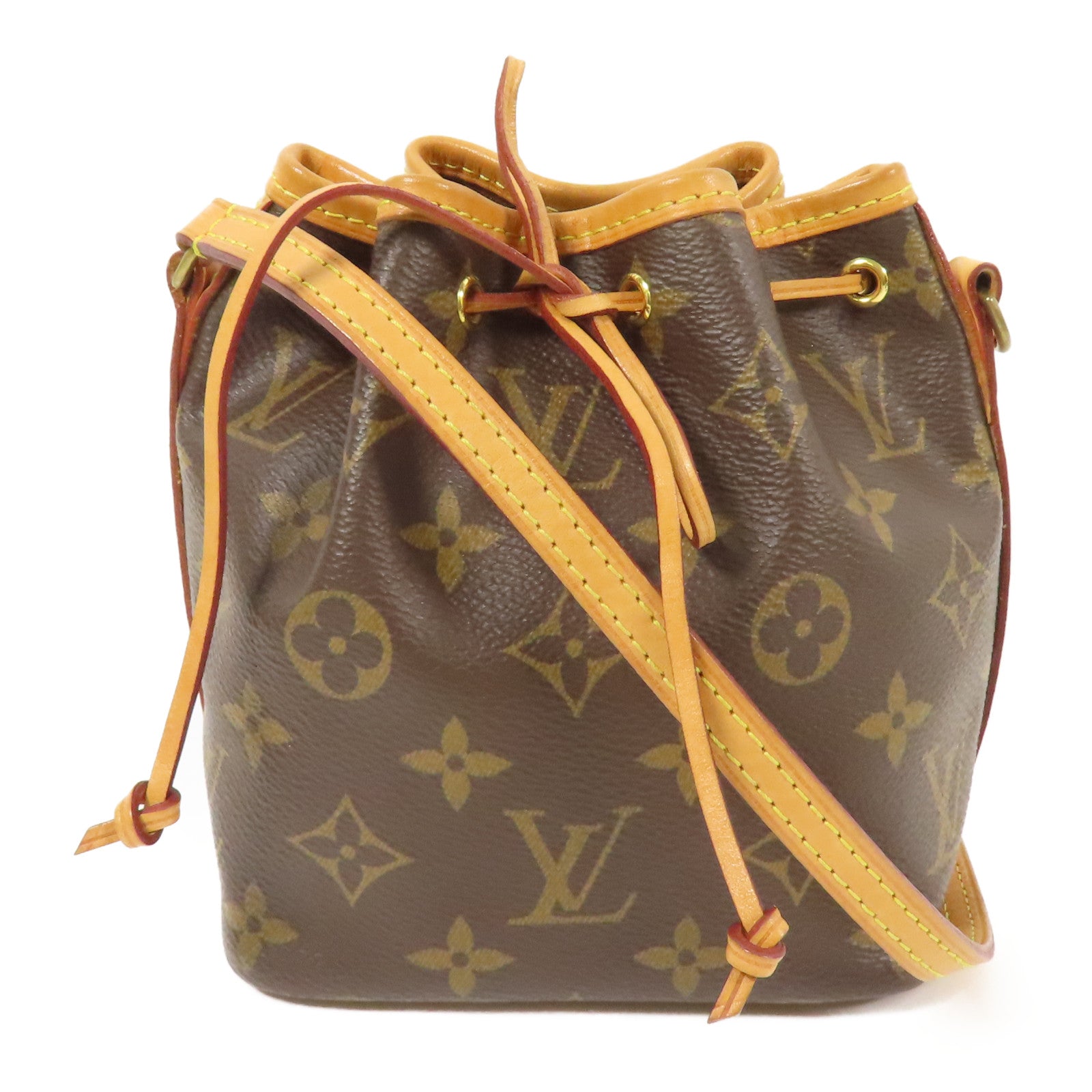 LOUIS VUITTON Monogram Nano Noe金扣肩背袋