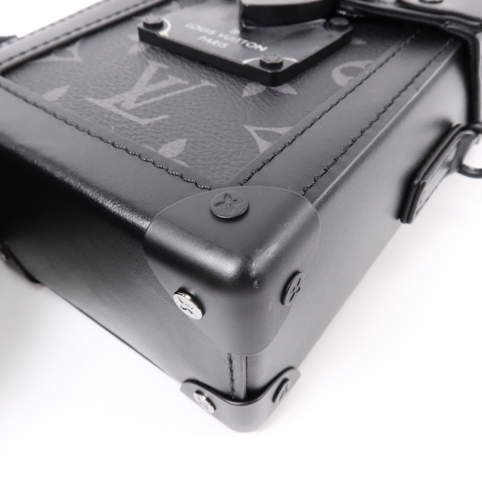 LOUIS VUITTON Monogram Eclipse Eclipse Vertical Trunk肩背袋