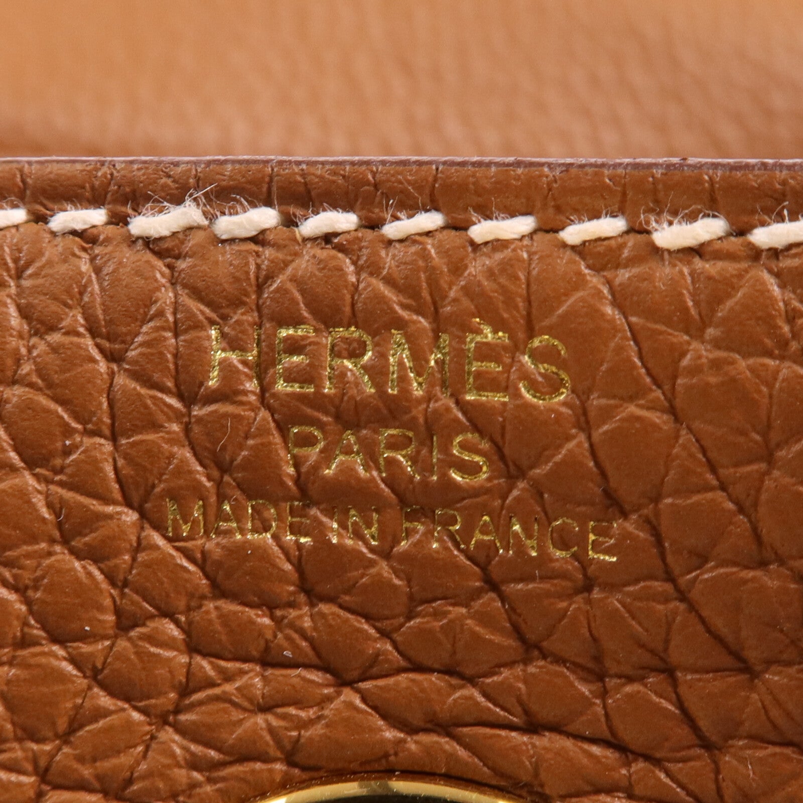 HERMES Clemence皮革Lindy 26金扣手挽肩背兩用袋Gold