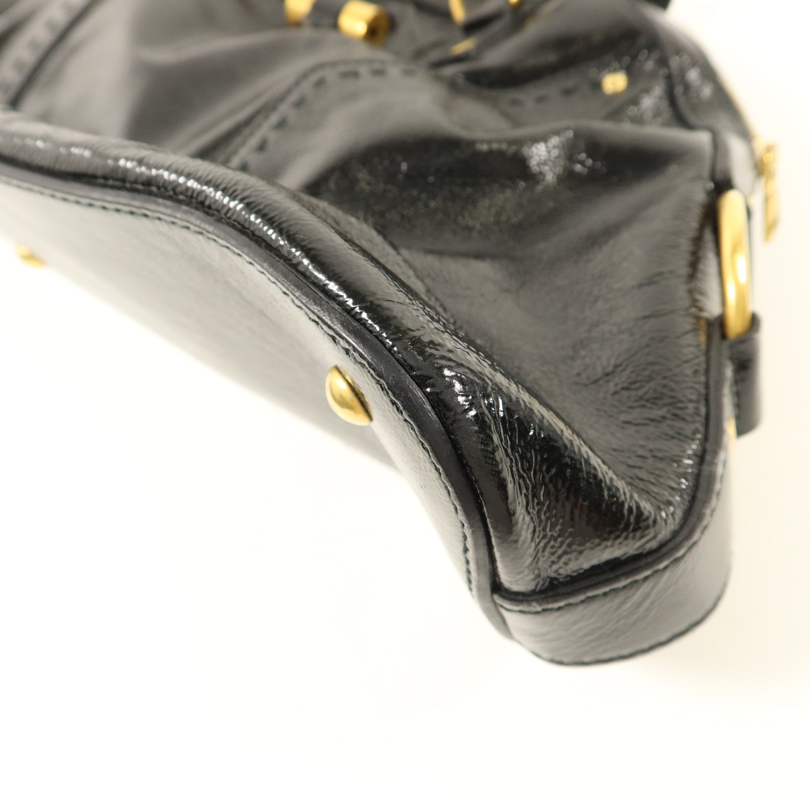 YVES SAINT LAURENT 漆皮皮革Muse Shoulder Bag肩背袋