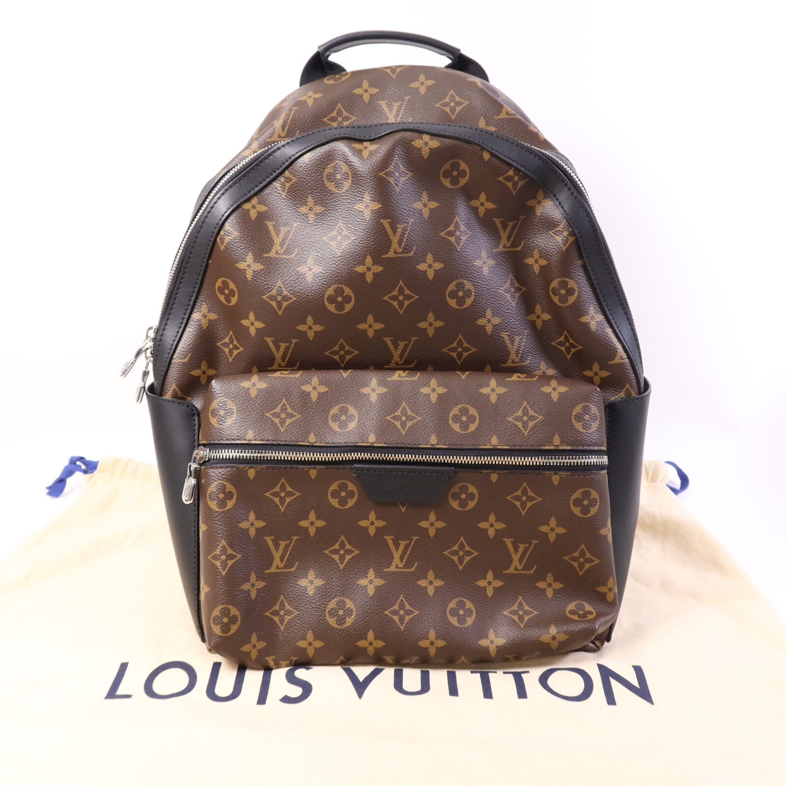 LOUIS VUITTON 【激減優惠】Monogram Macassar Discovery Backpack PM銀扣背包