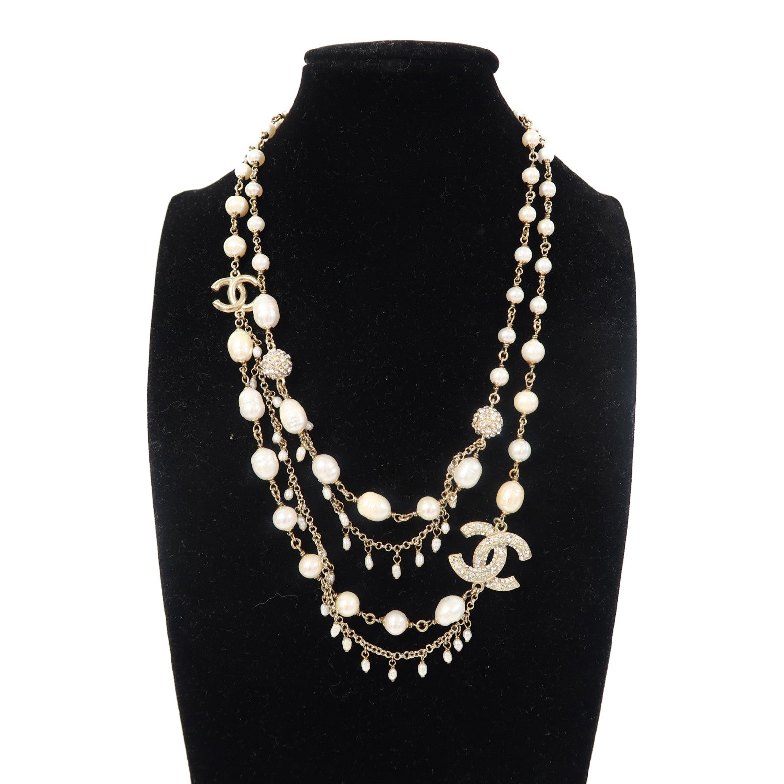 CHANEL 金屬Necklace項鍊金色