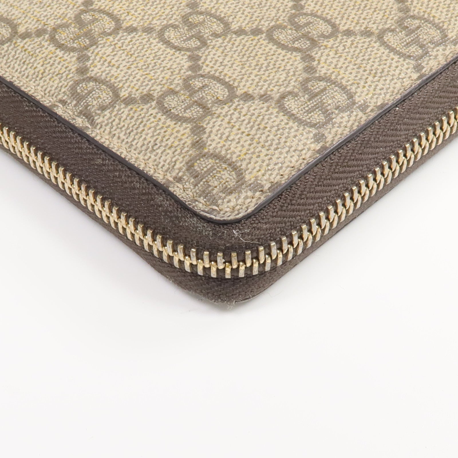 GUCCI 塗層帆布Long Wallet金扣長錢包