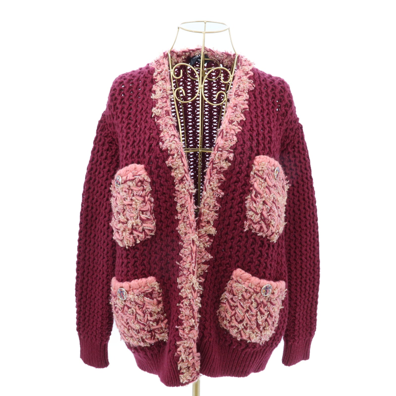 CHANEL Cashmere Knitted Cardigan針織