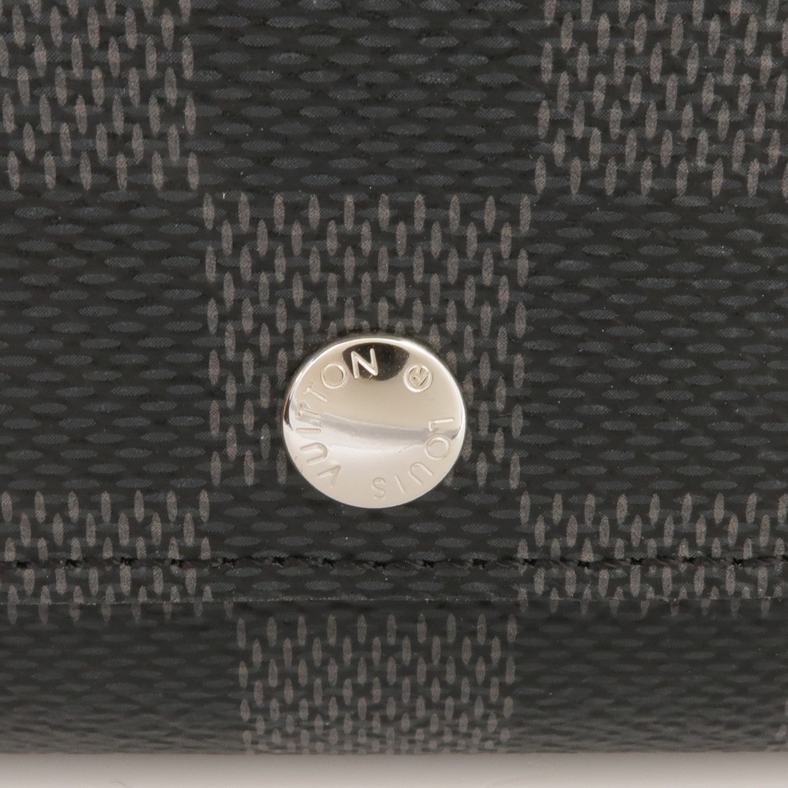 LOUIS VUITTON Damier Graphite Porte Cles Voiture銀扣鎖匙包