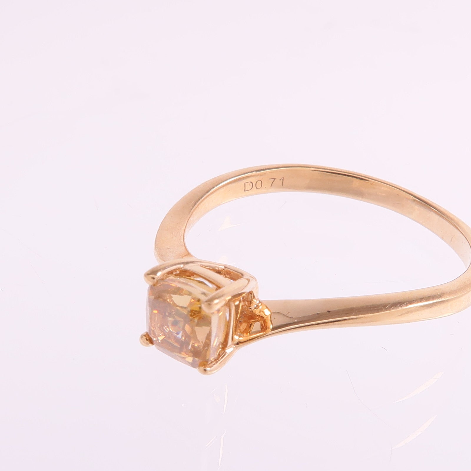 JEWELRY 18K玫瑰金Diamond Ring鑽石戒指US#7.75