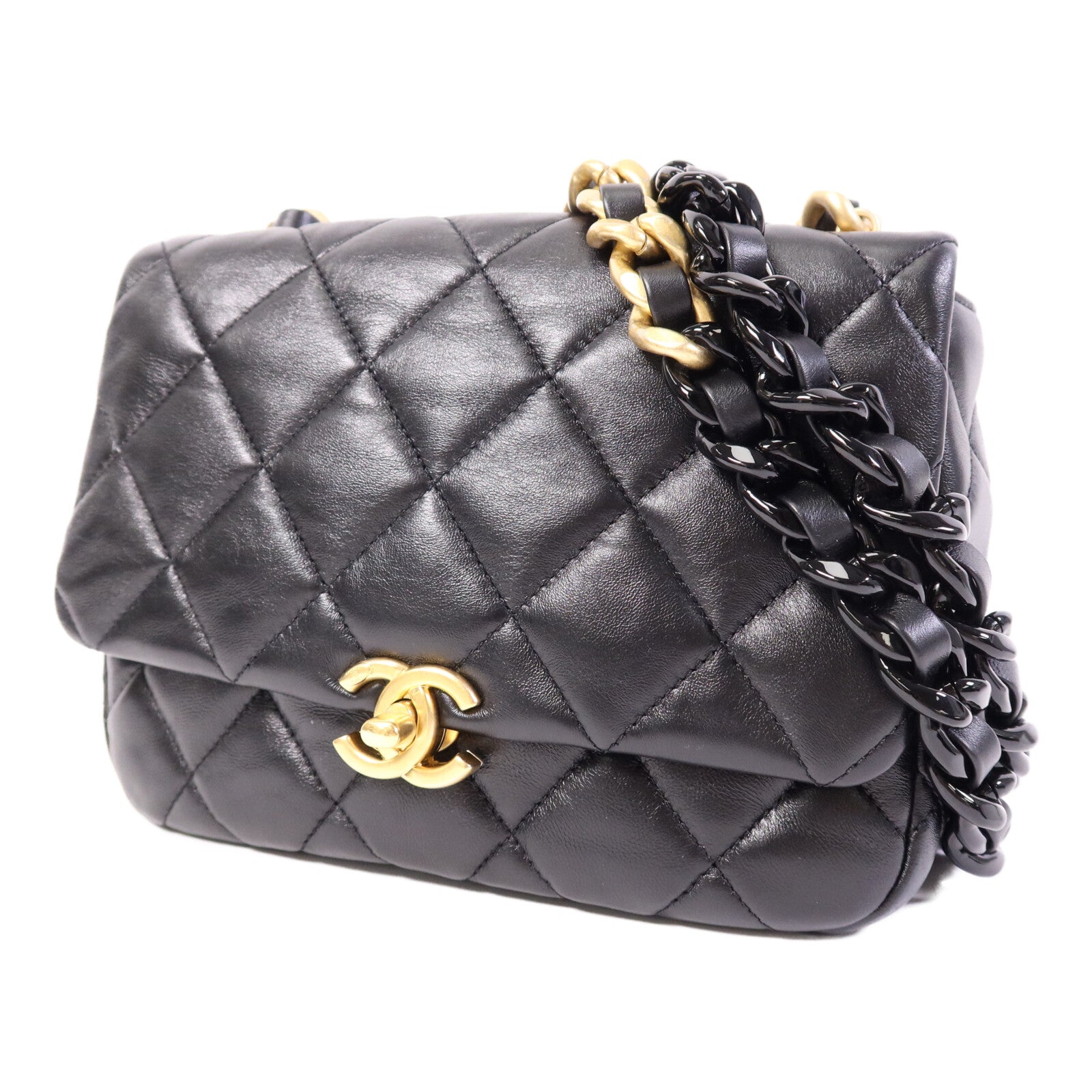 CHANEL 【激減優惠】羊皮皮革Chain Shoulder Bag鏈帶肩背袋
