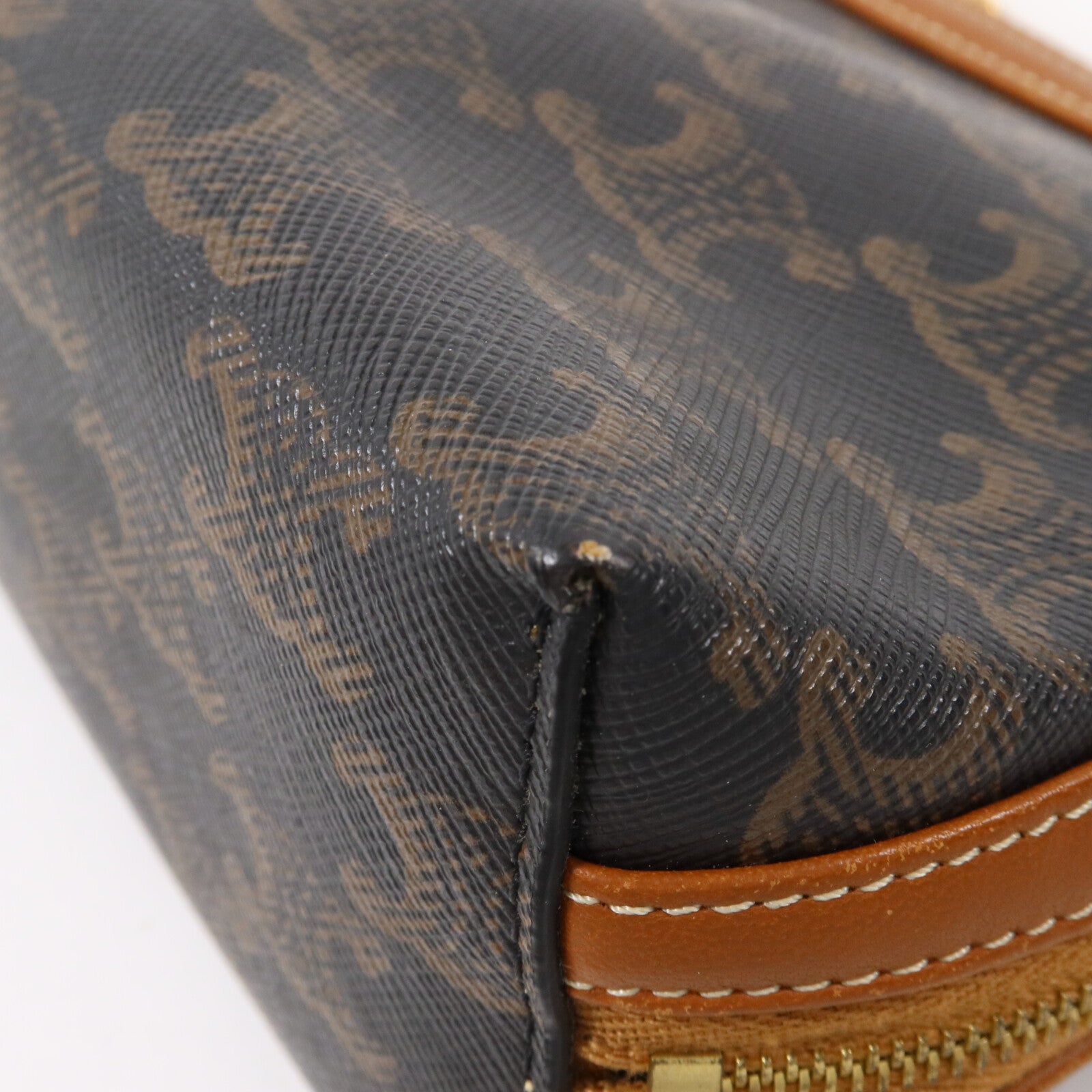 CELINE 塗層帆布Clutch With Chain鏈帶肩背袋