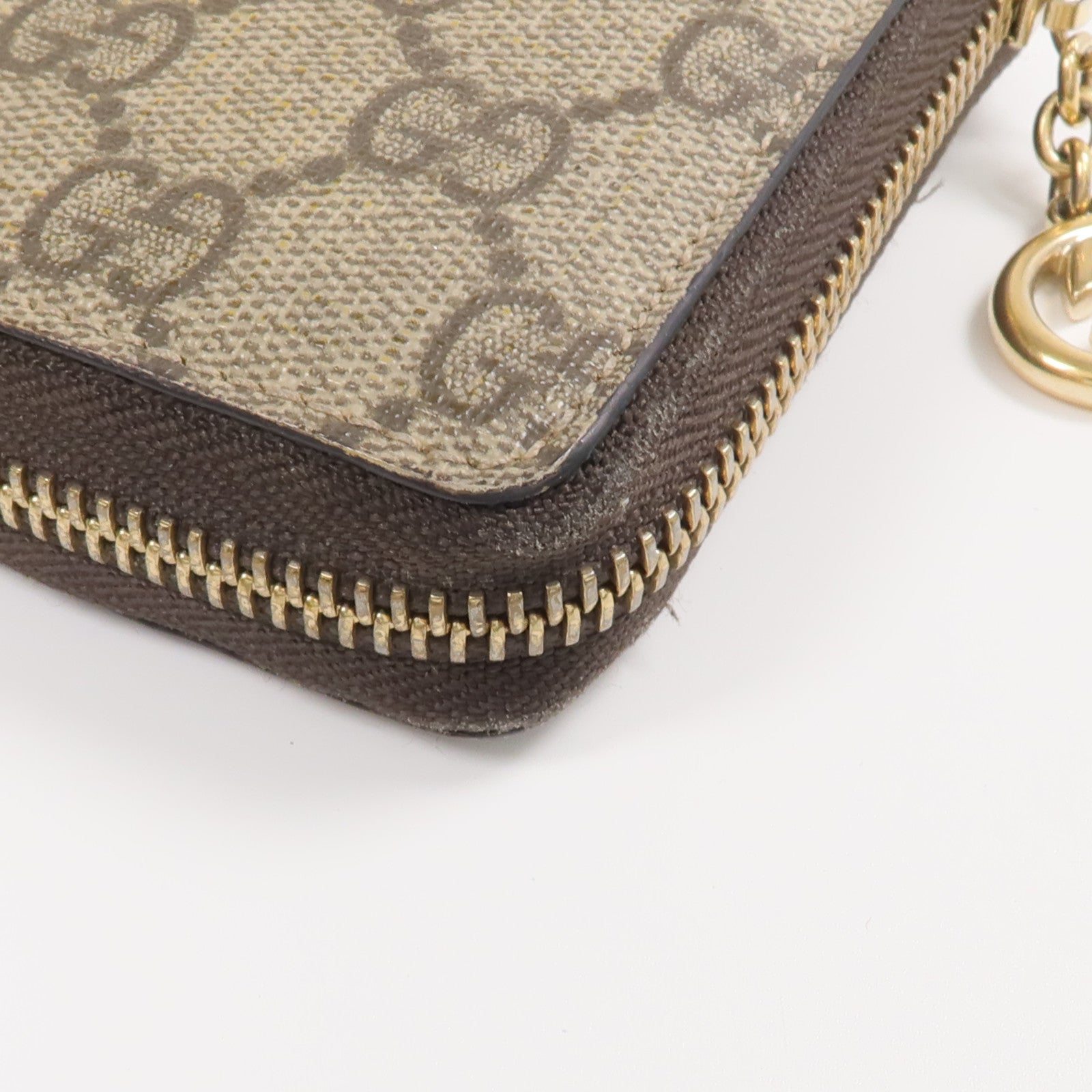 GUCCI 塗層帆布Long Wallet金扣長錢包