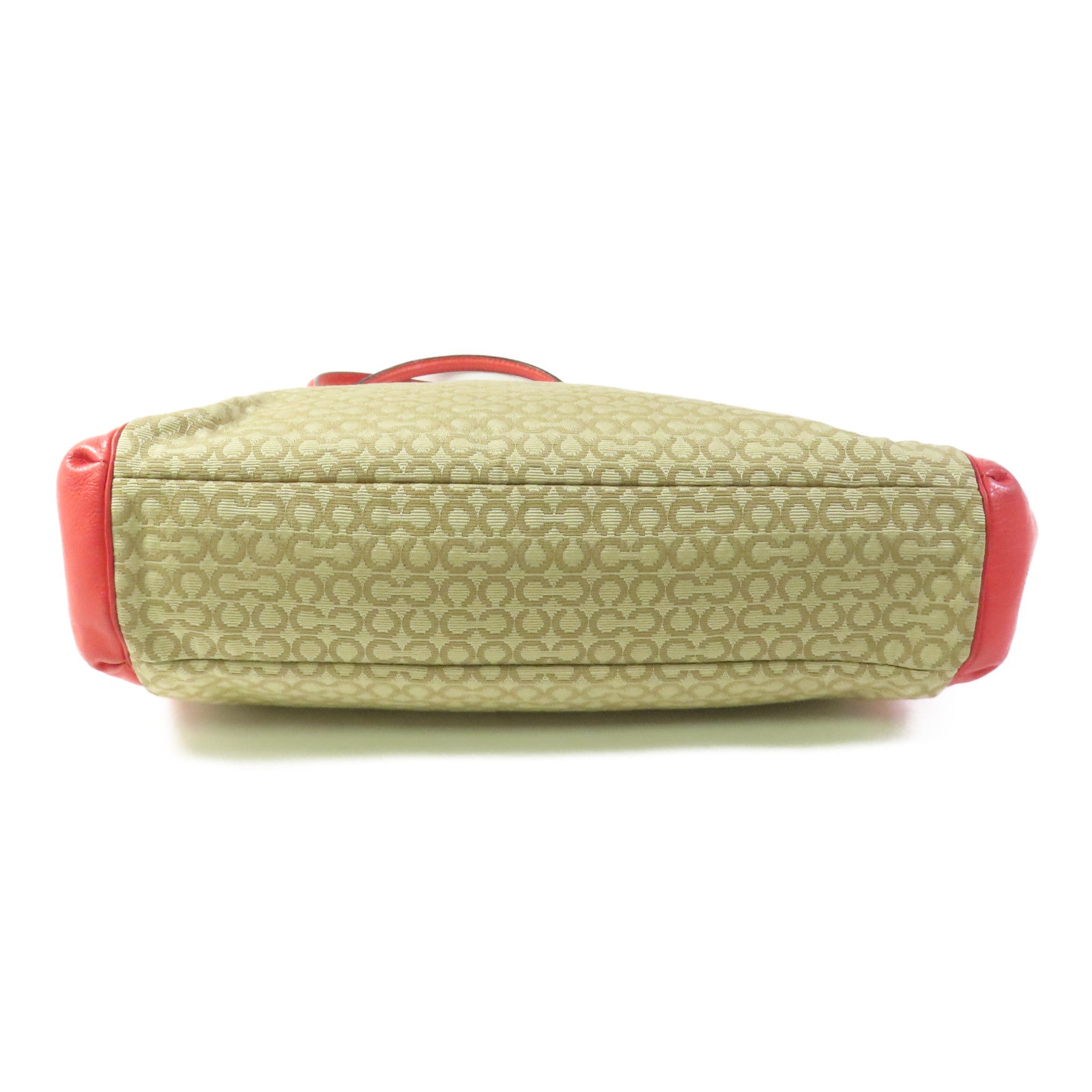 COACH 帆布/皮革Shoulder Bag金扣肩背袋