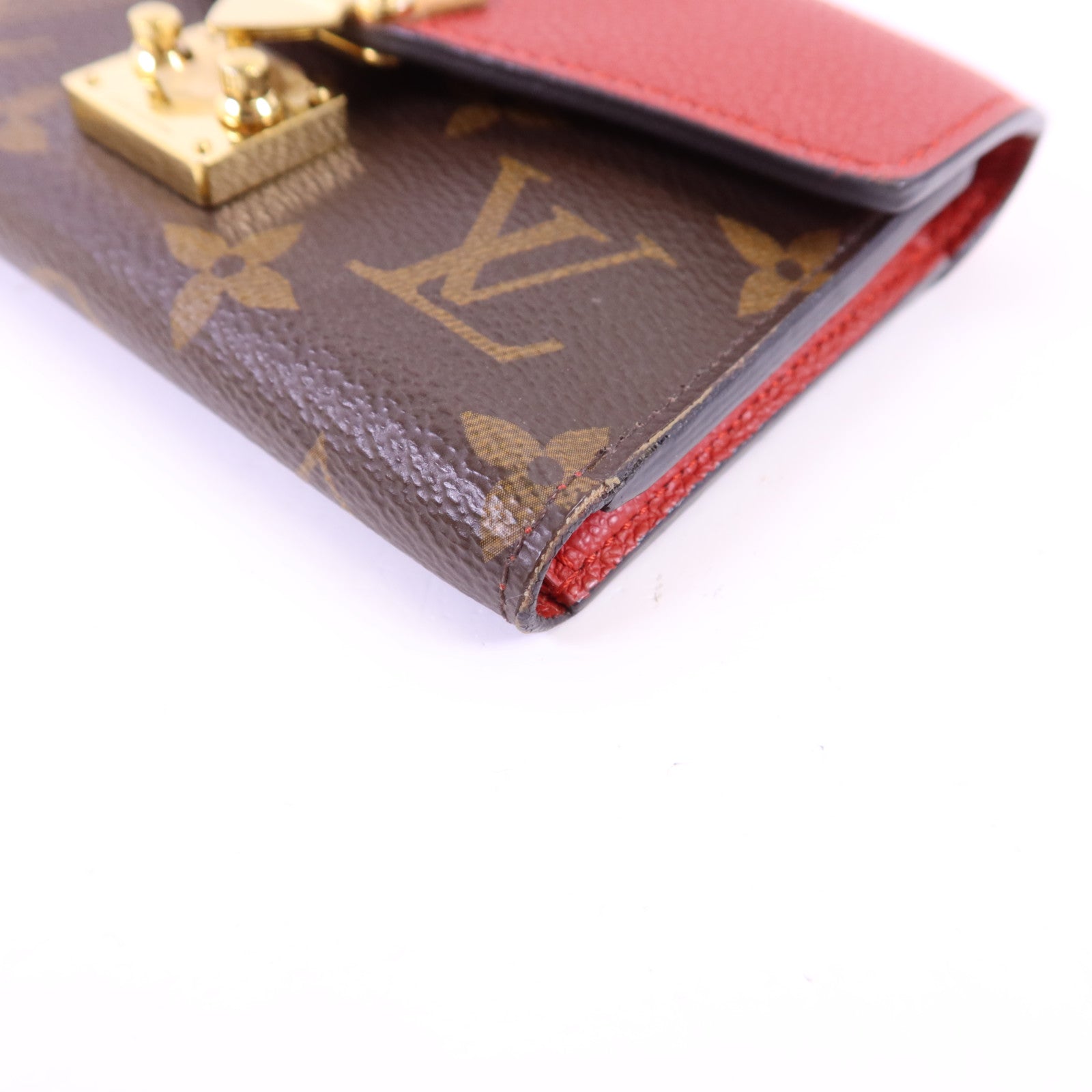 LOUIS VUITTON Monogram Pallas Compact Wallet金扣錢包