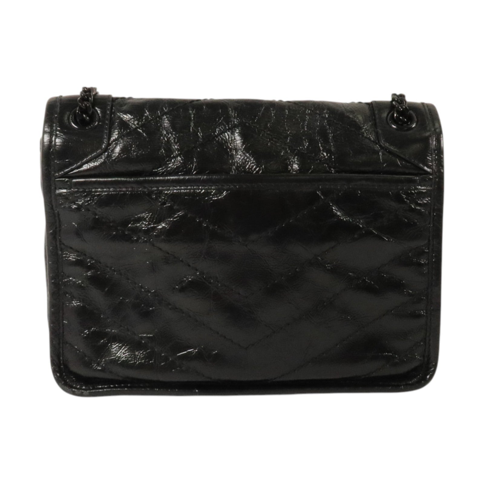 SAINT LAURENT 牛皮皮革Niki Baby銀扣鏈帶肩背袋