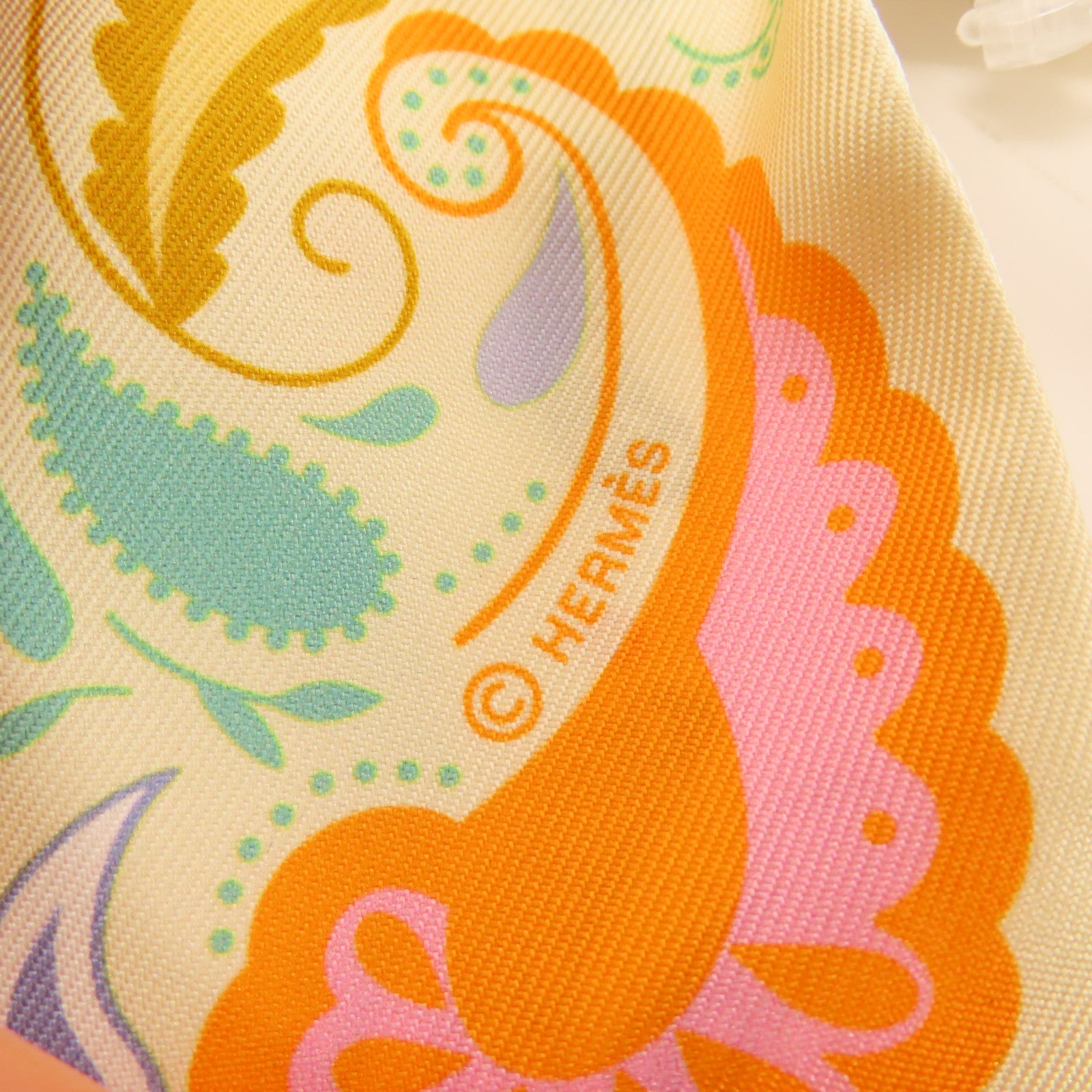 HERMES 絲質Twilly絲巾