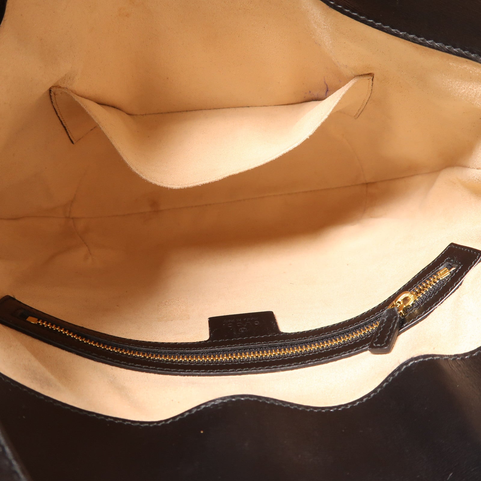 GUCCI 牛皮皮革Shoulder Bag金扣肩背袋黑色