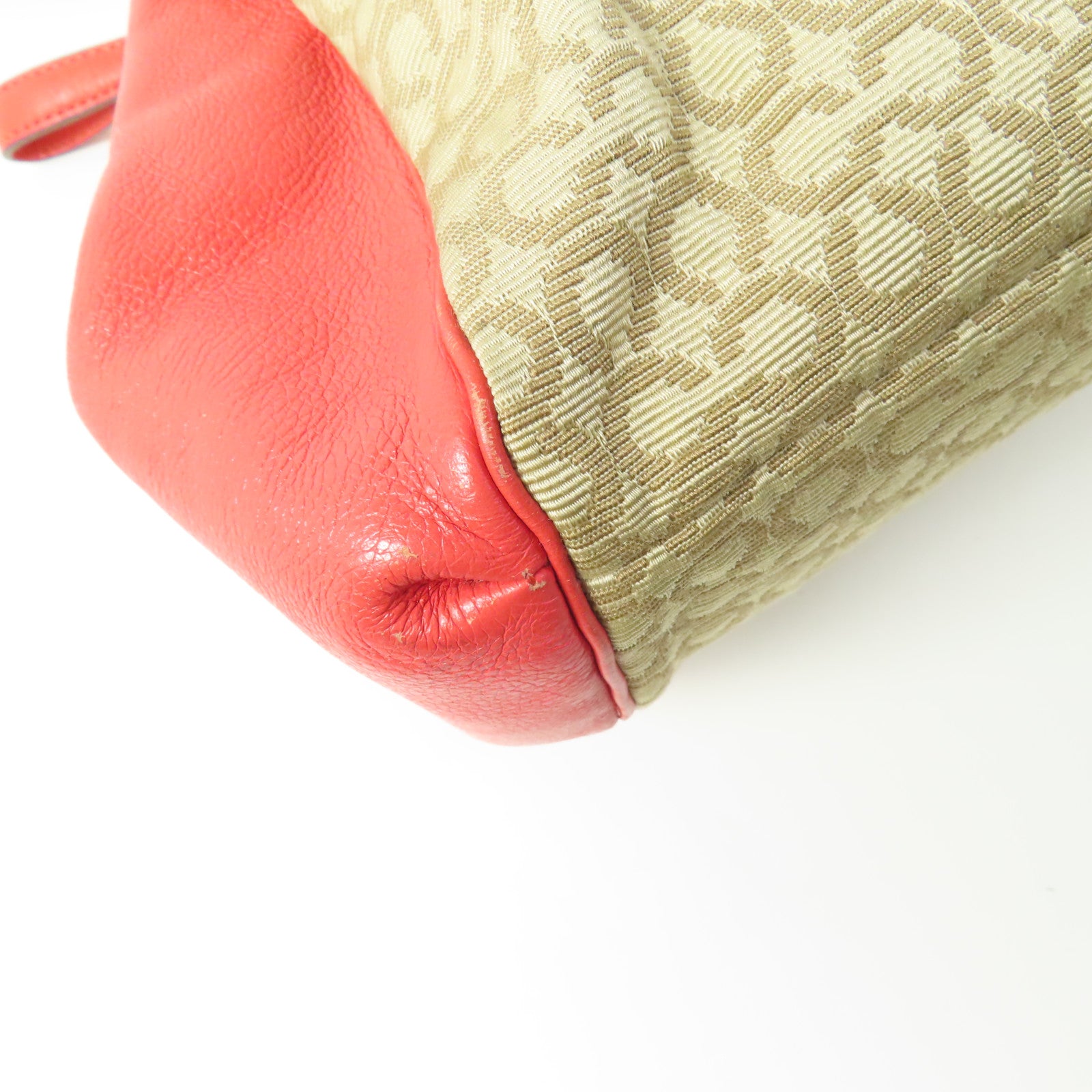 COACH 【激減優惠】帆布/皮革Shoulder Bag金扣肩背袋