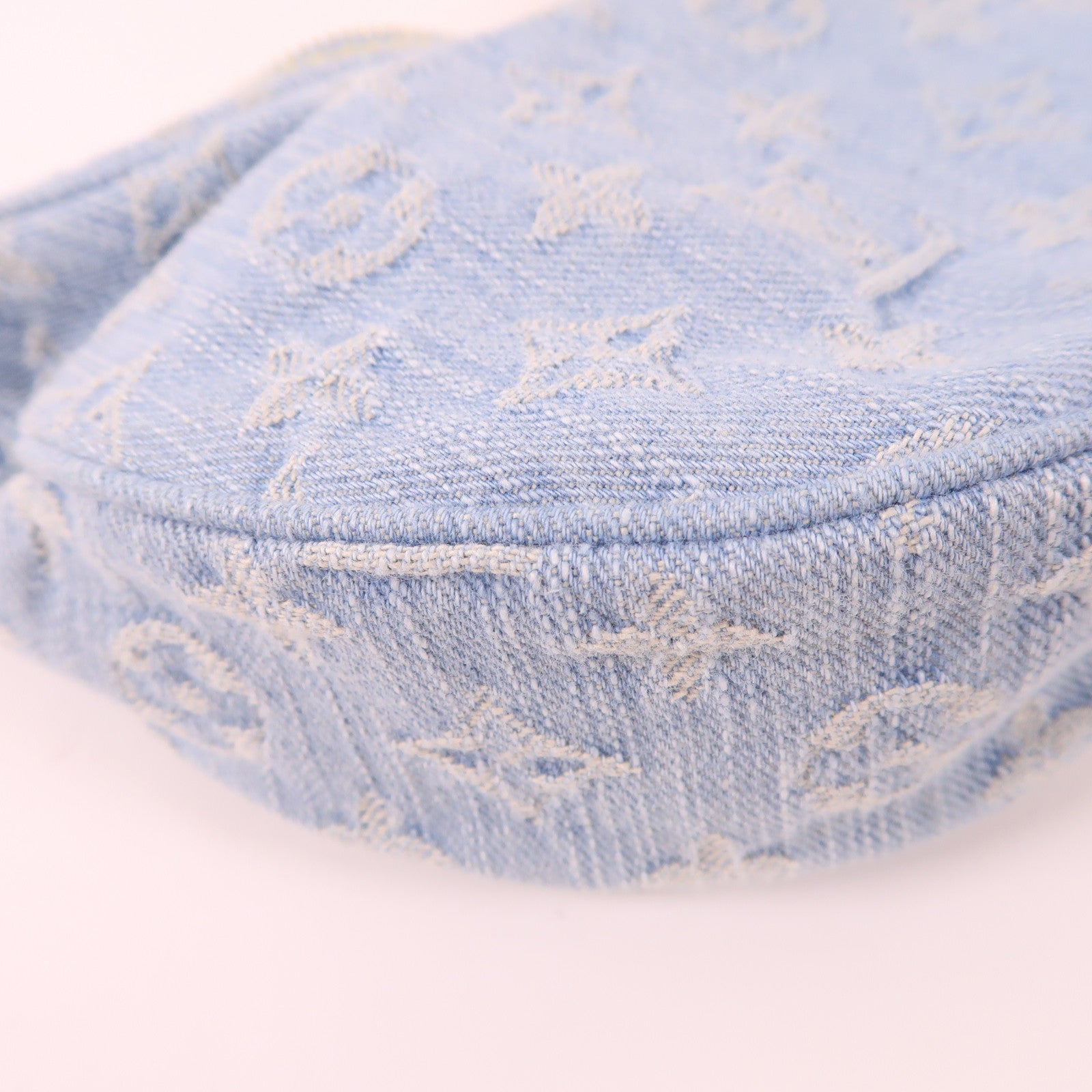 LOUIS VUITTON LV GHW Loop Chain 2 Way Shoulder Bag M24846 Monogram Denim Blue