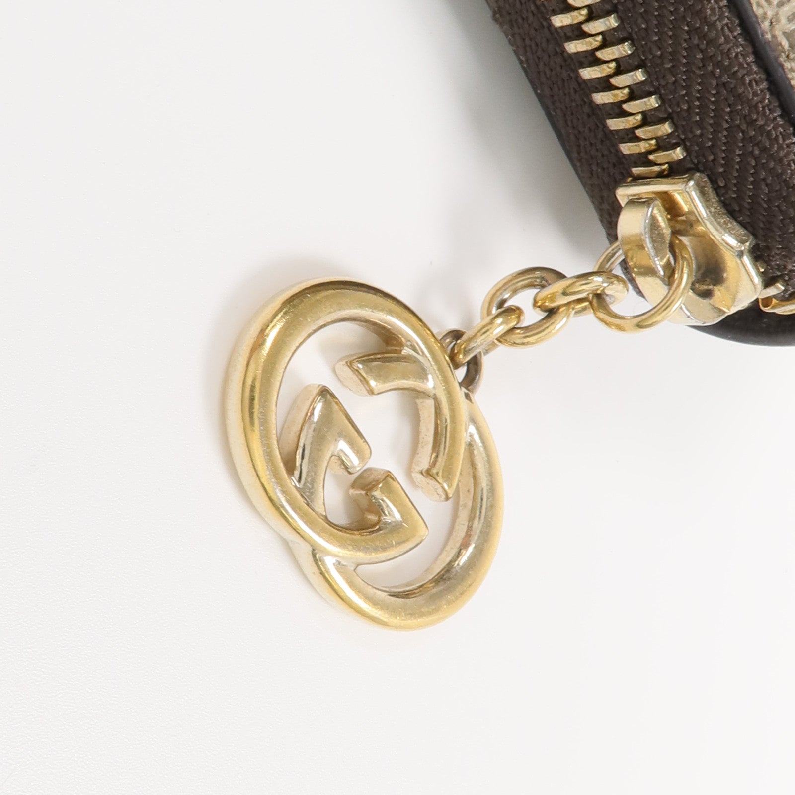 GUCCI 塗層帆布Long Wallet金扣長錢包