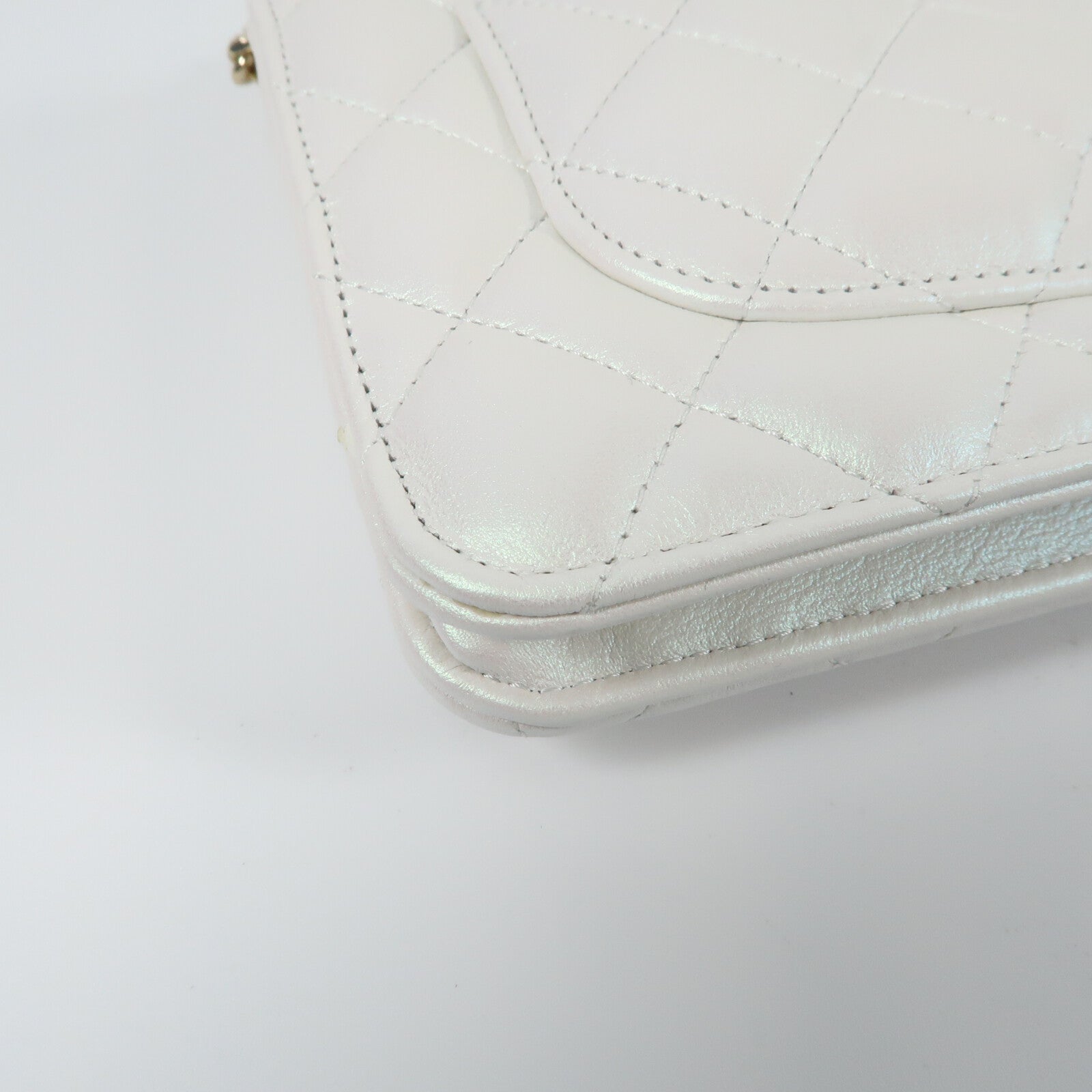 CHANEL 羊皮皮革WOC Wallet On Chain金扣鏈帶肩背袋
