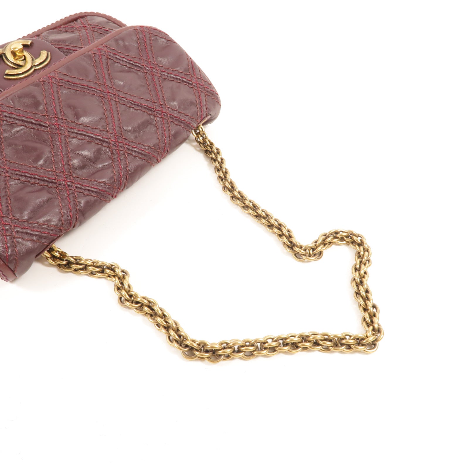 CHANEL 羊皮皮革Chain Shoulder肩背袋
