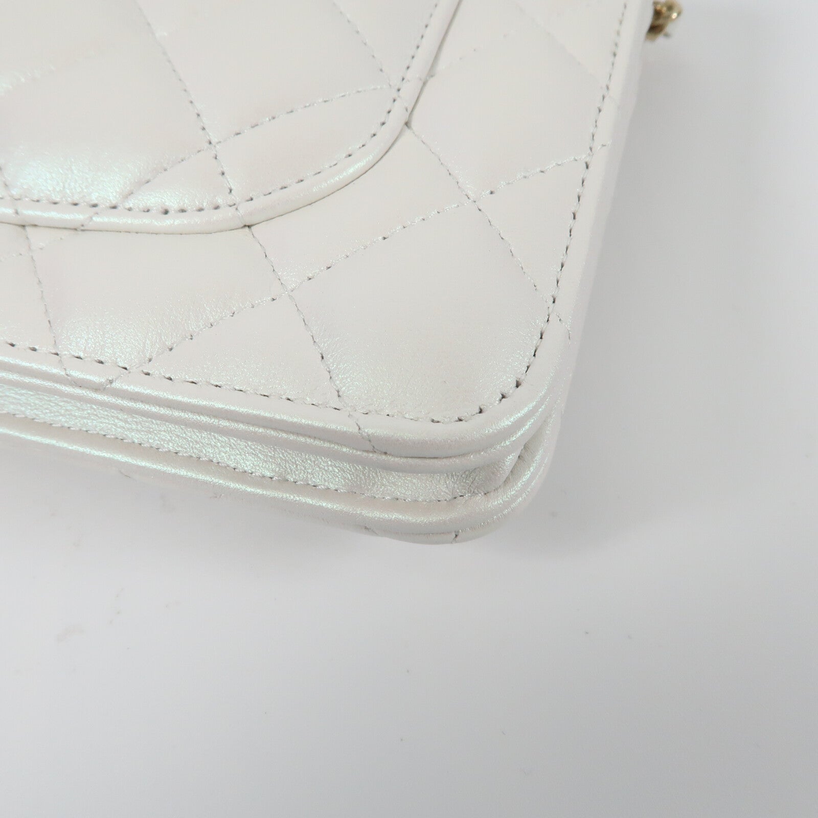 CHANEL 羊皮皮革WOC Wallet On Chain金扣鏈帶肩背袋