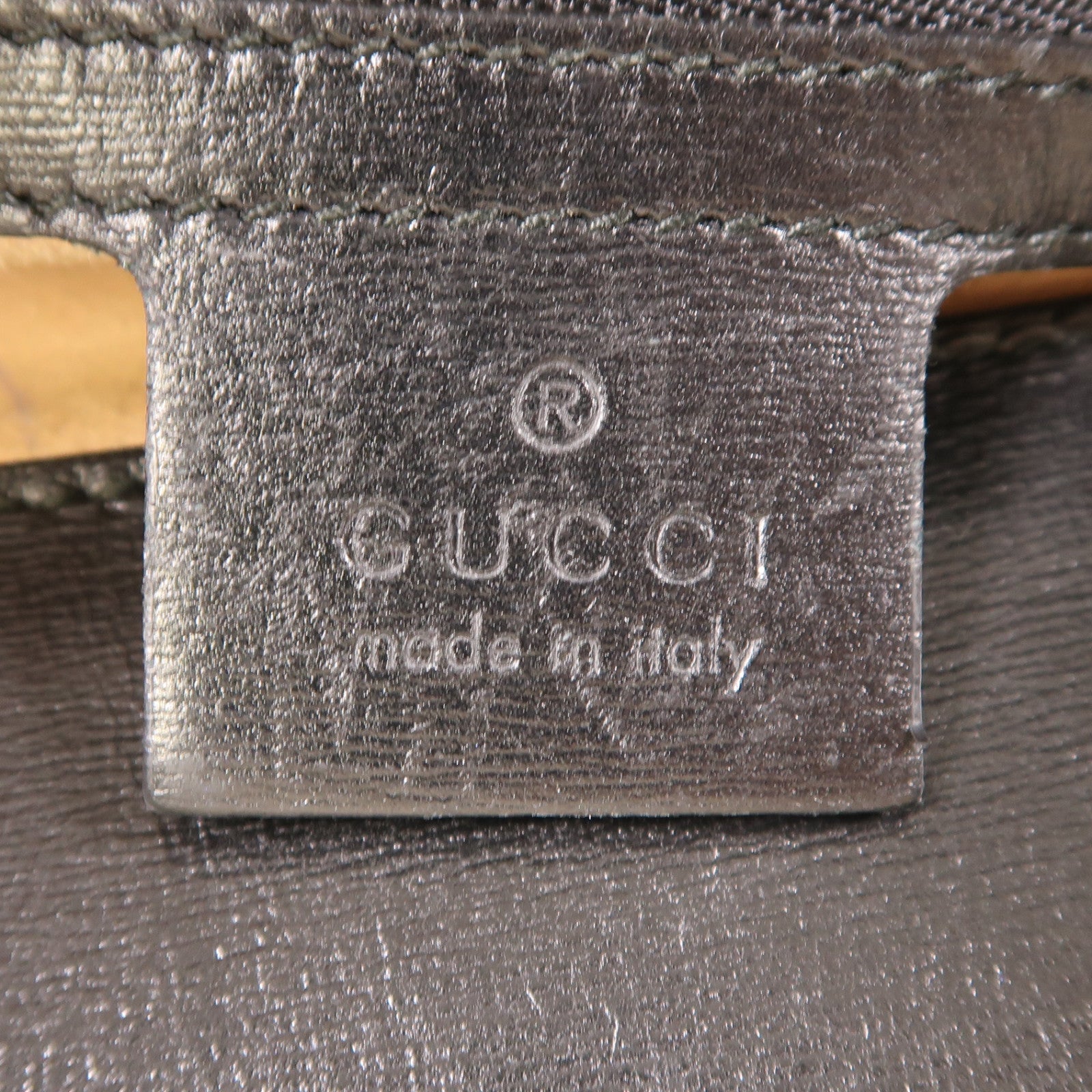 GUCCI 牛皮皮革Shoulder Bag金扣肩背袋黑色