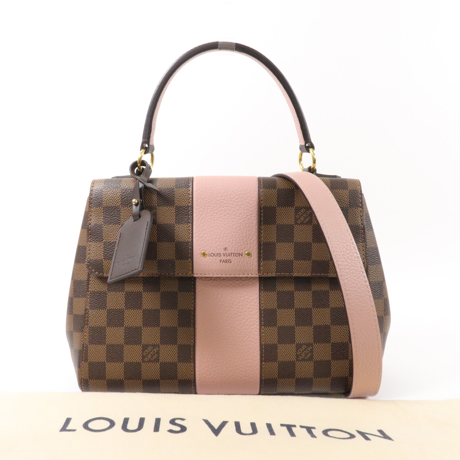 LOUIS VUITTON Damier Bond Street Magnolia手挽肩背兩用袋