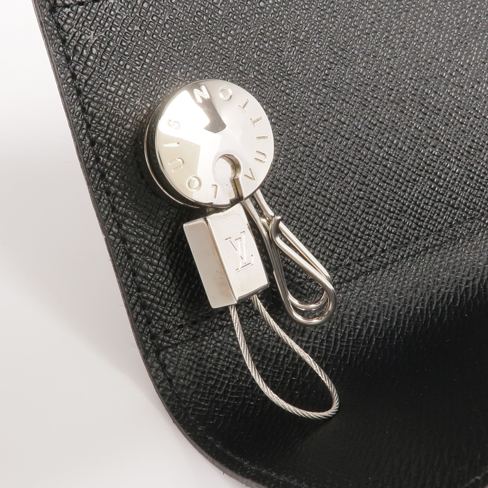 LOUIS VUITTON Damier Graphite Porte Cles Voiture銀扣鎖匙包