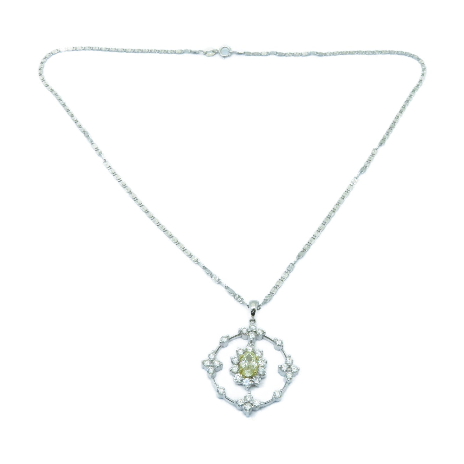 JEWELRY 【激減優惠】18K白金Diamond Necklace鑽石項鍊