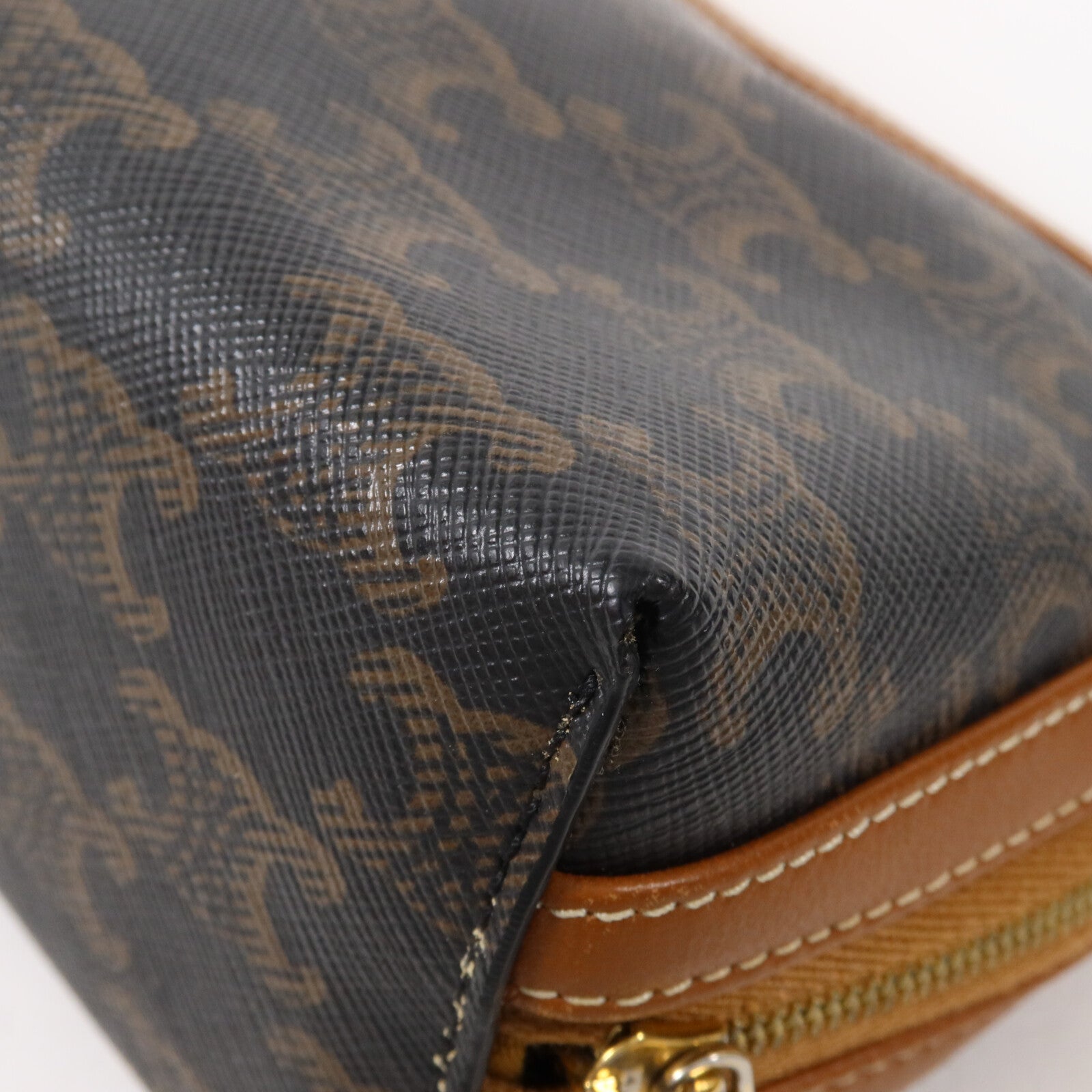 CELINE 塗層帆布Clutch With Chain鏈帶肩背袋