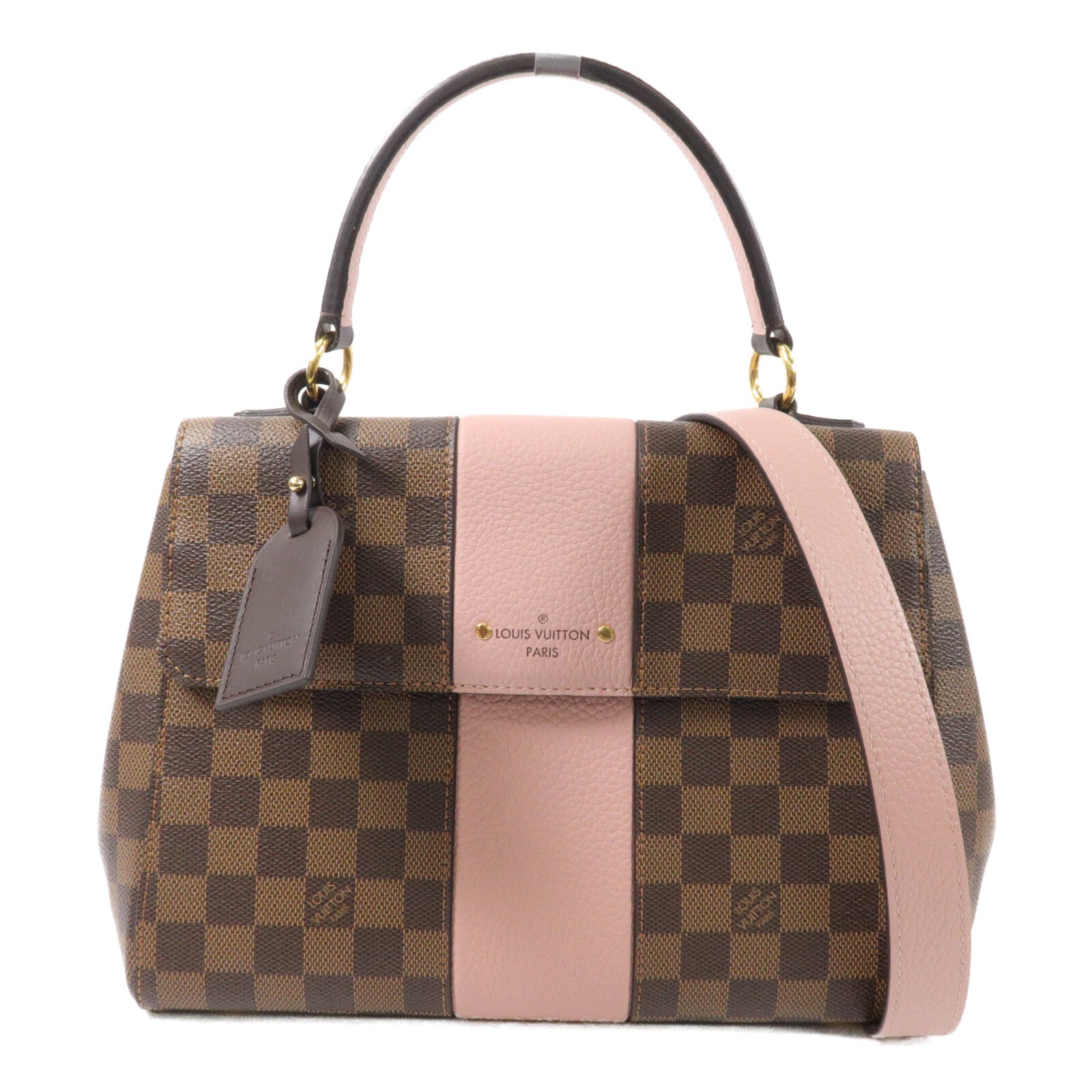 LOUIS VUITTON Damier Bond Street Magnolia手挽肩背兩用袋