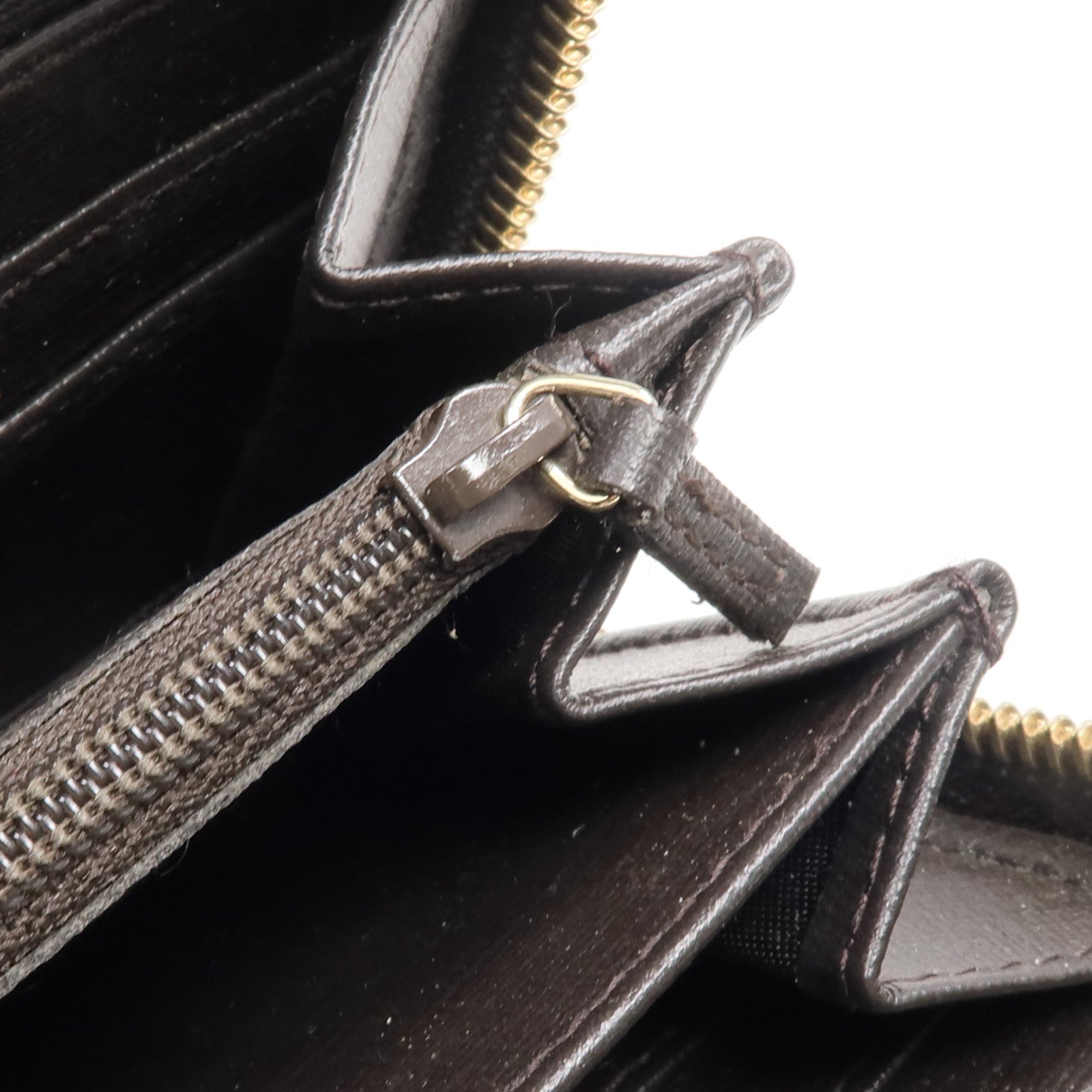 GUCCI 塗層帆布Long Wallet金扣長錢包