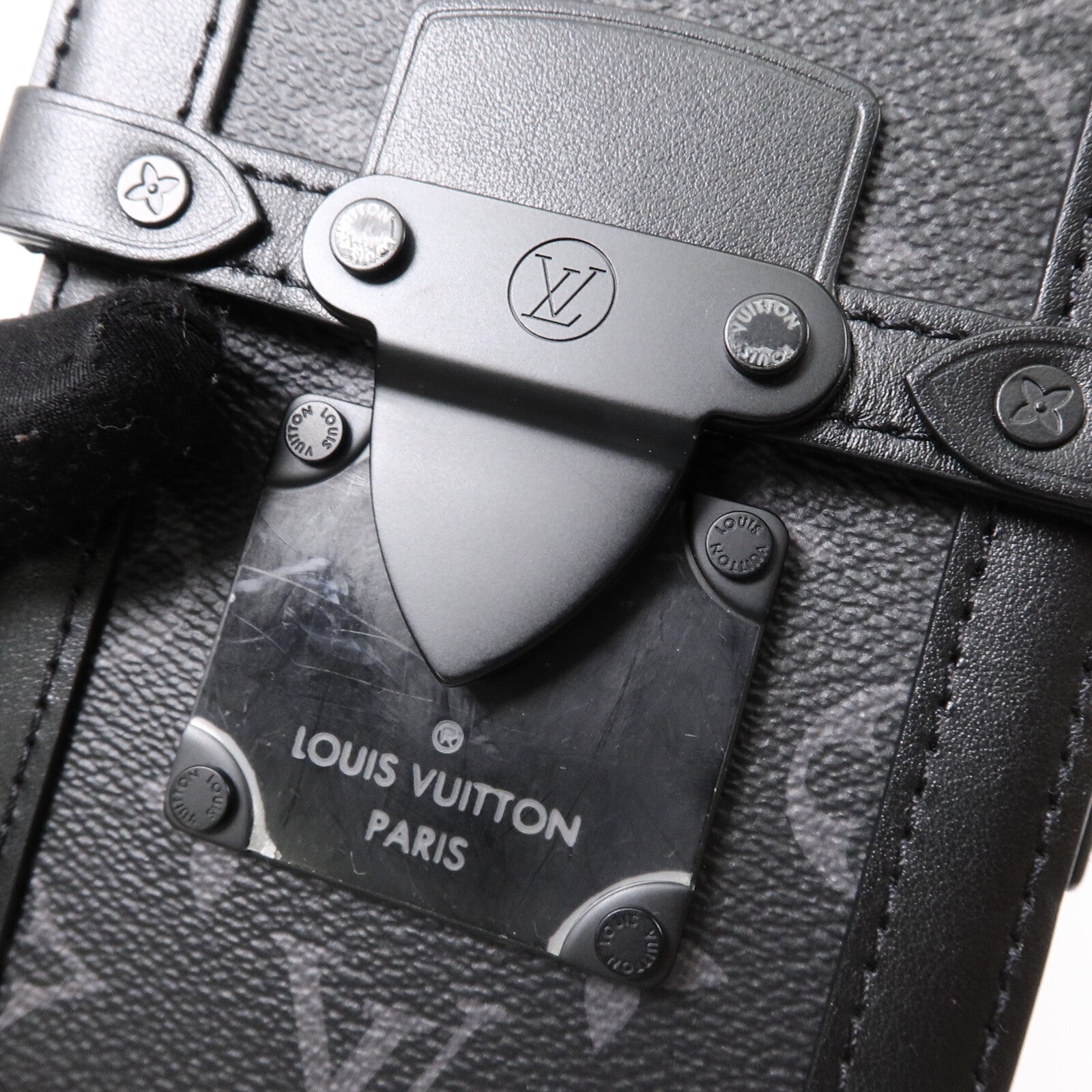 LOUIS VUITTON Monogram Eclipse Eclipse Vertical Trunk肩背袋