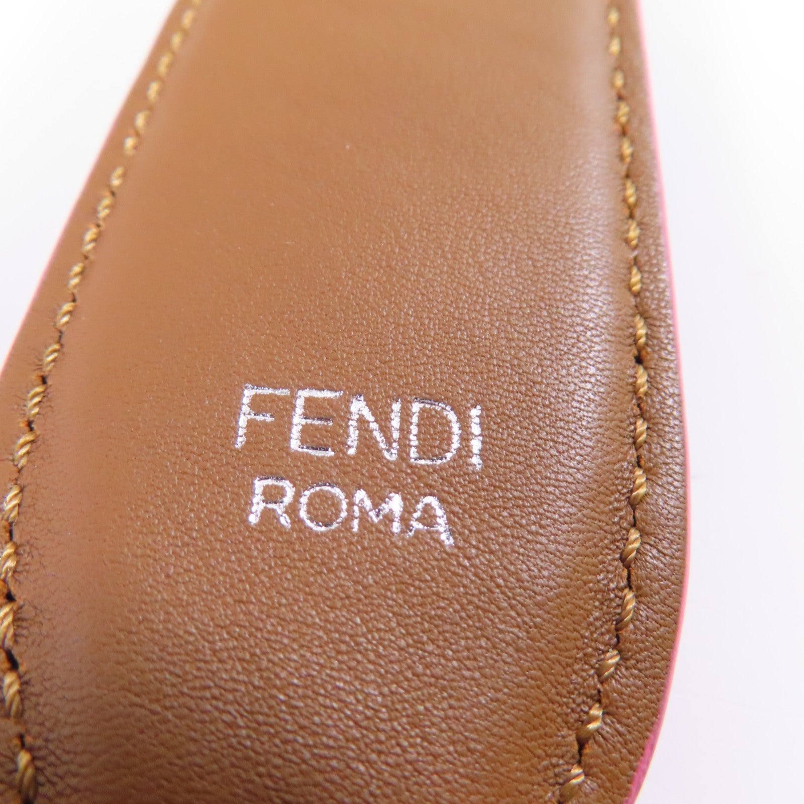FENDI 【激減優惠】牛皮皮革/PVC Shoulder Strap銀扣肩背袋彩色