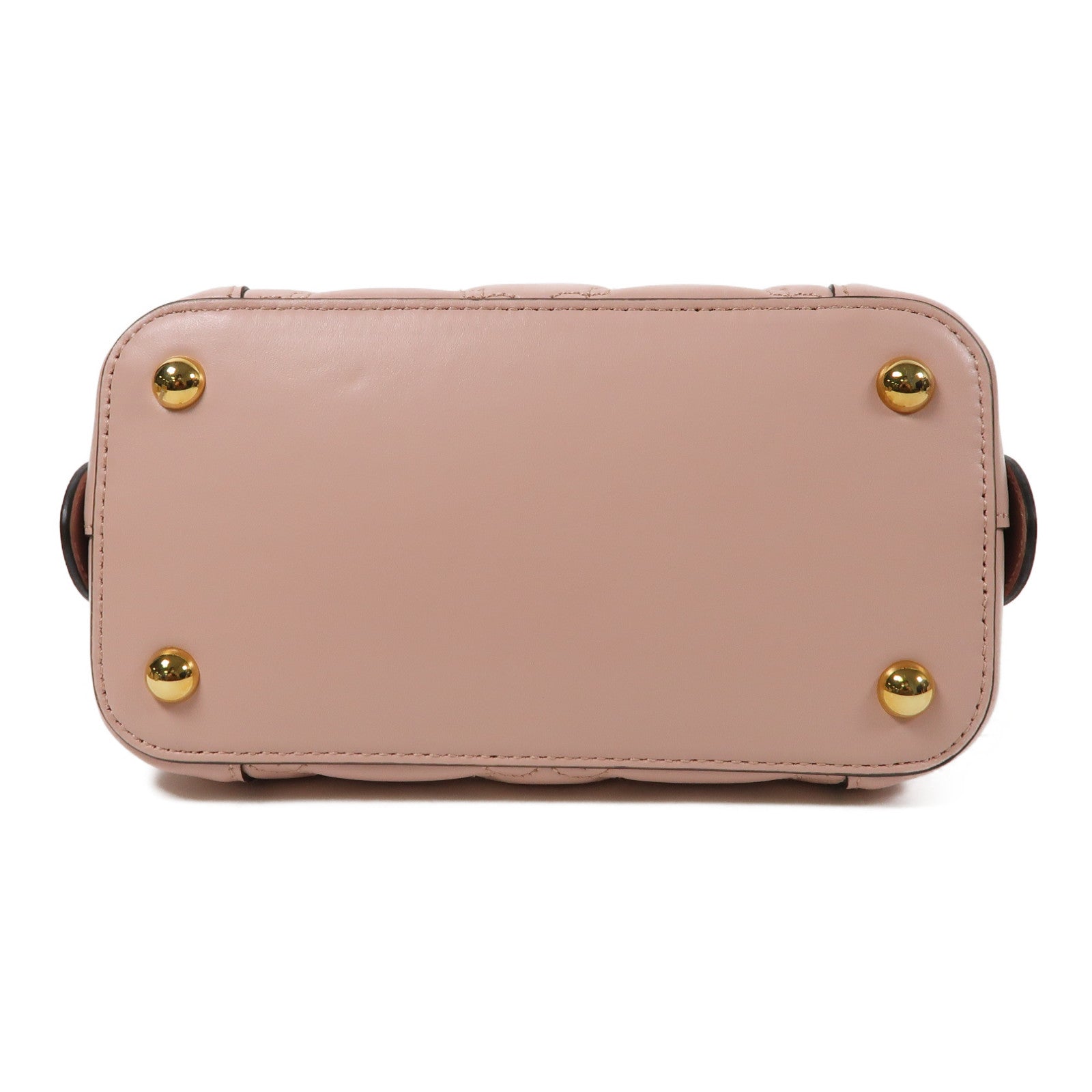 GUCCI 牛皮皮革Shoulder Bag金扣手挽肩背兩用袋粉紅色