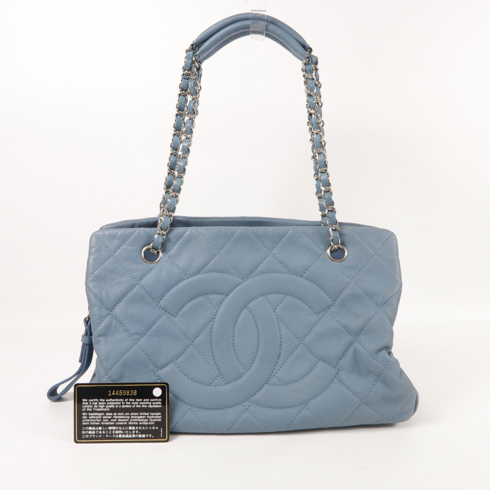 CHANEL 【激減優惠】牛皮皮革Shoulder Bag銀扣鏈帶肩背袋