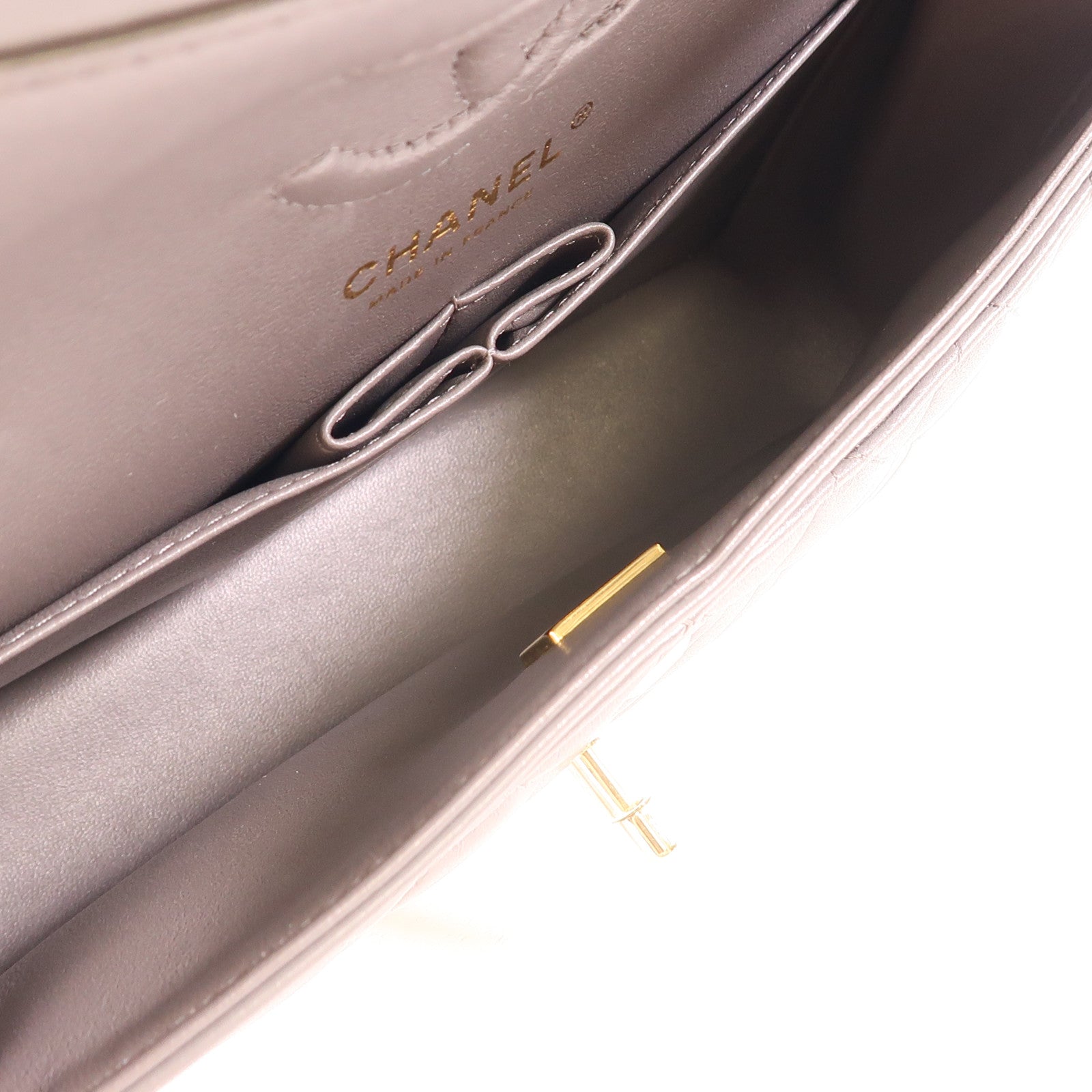 CHANEL 羊皮皮革Classic 23金扣鏈帶肩背袋