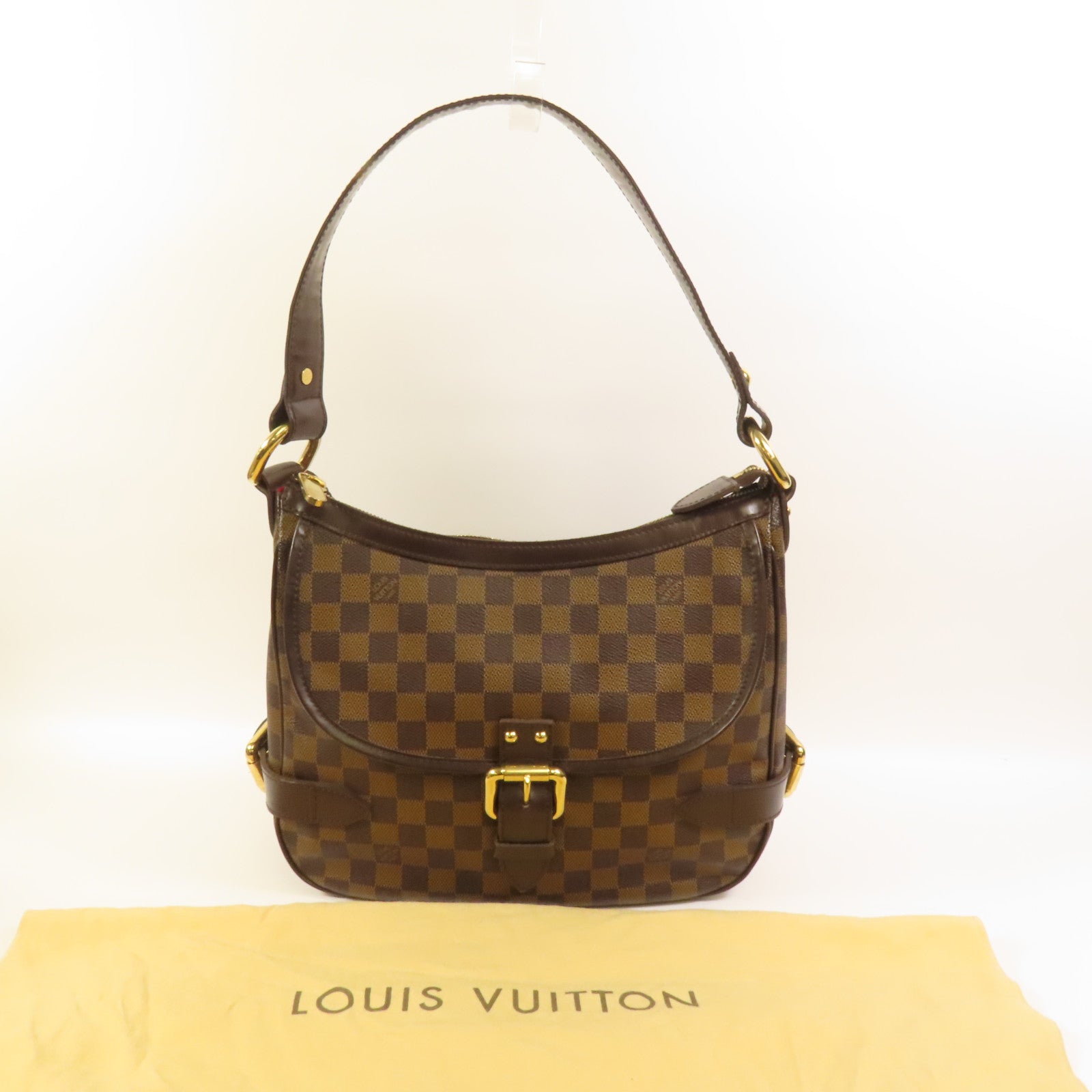 LOUIS VUITTON Damier Highbury金扣肩背袋