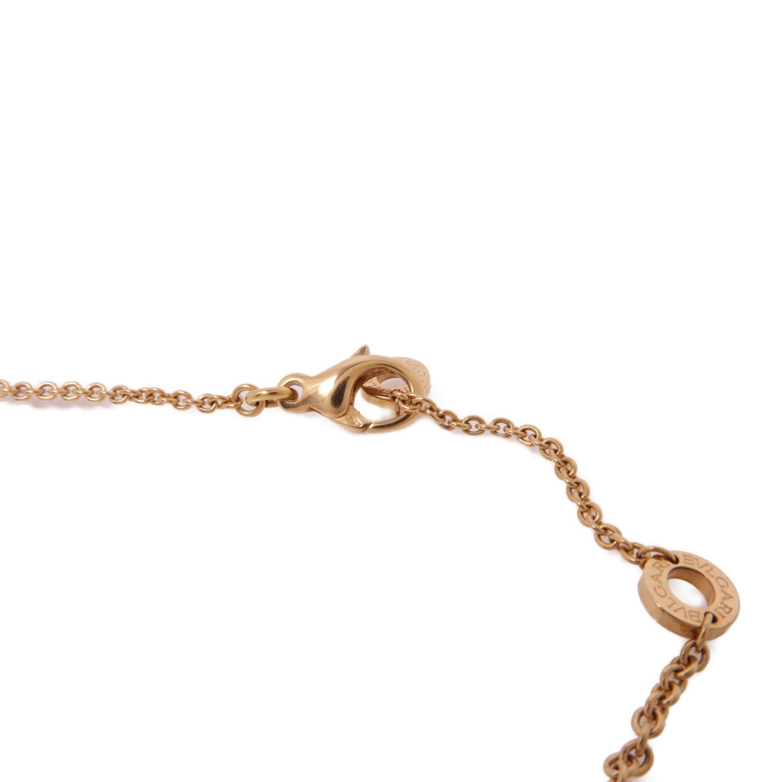 BVLGARI 18K玫瑰金/陶瓷B-zero1 Necklace金扣項鏈