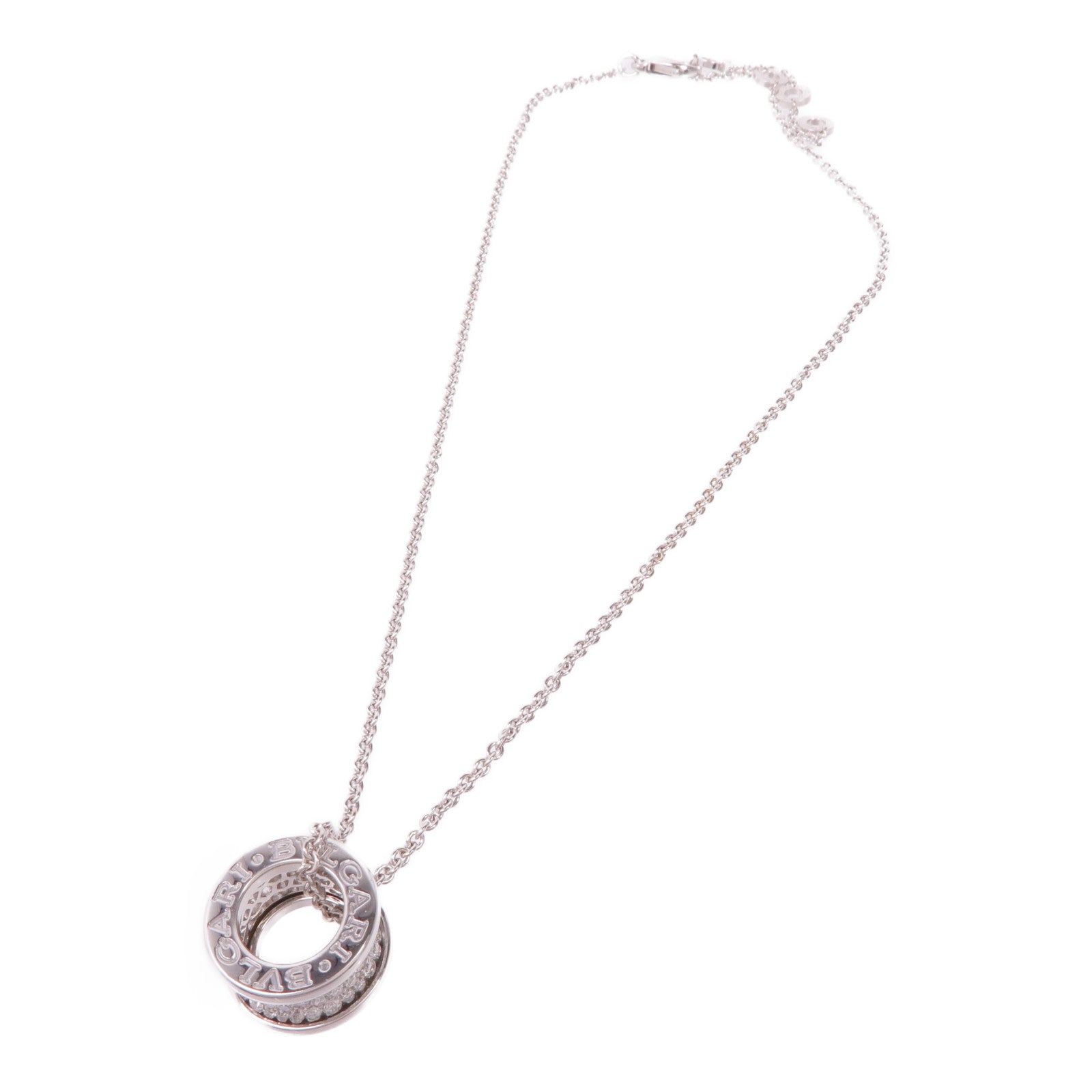 BVLGARI 18K白金B-zero1 Diamond Necklace項鍊