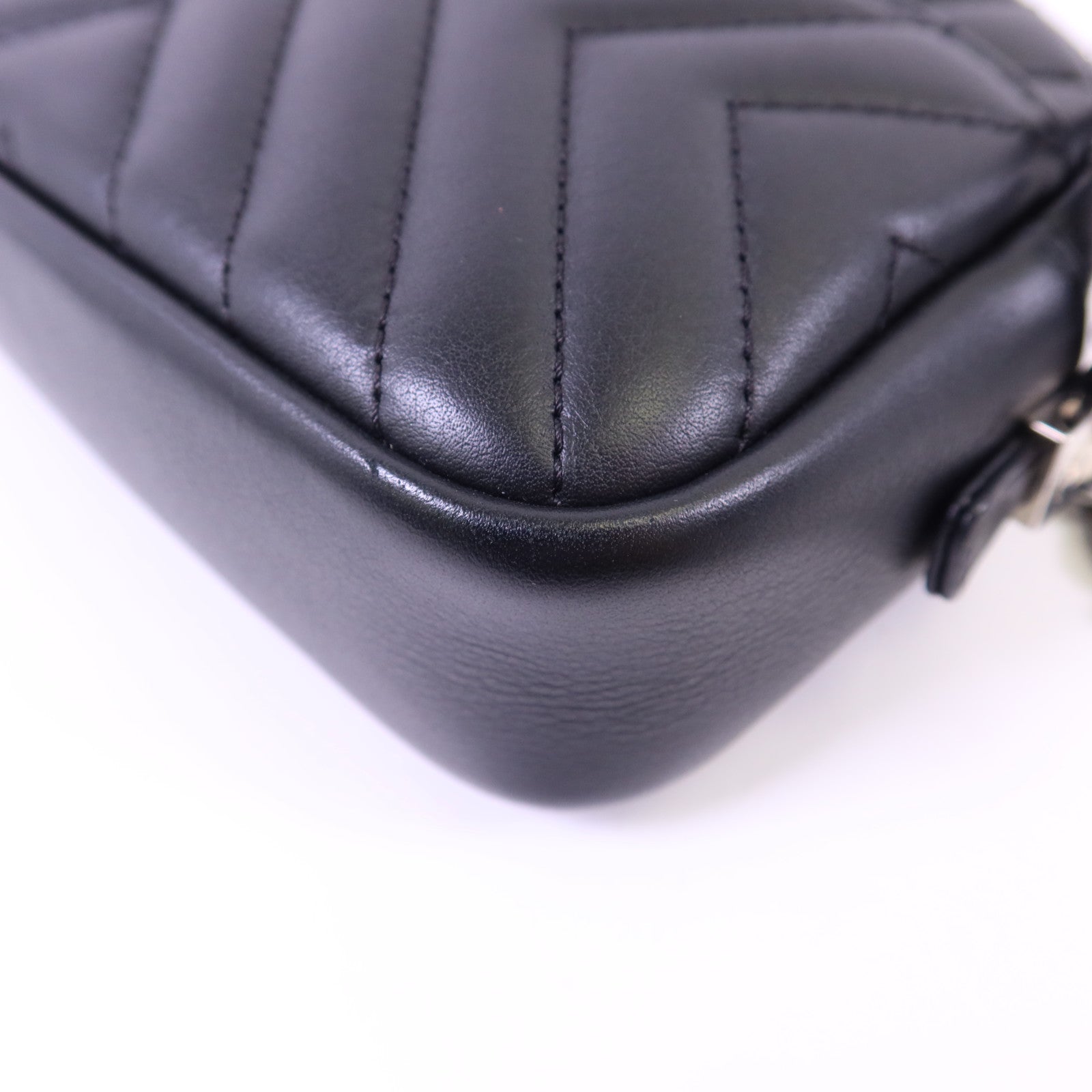 CHANEL 【激減優惠】羊皮皮革Shoulder Bag銀扣鏈帶肩背袋