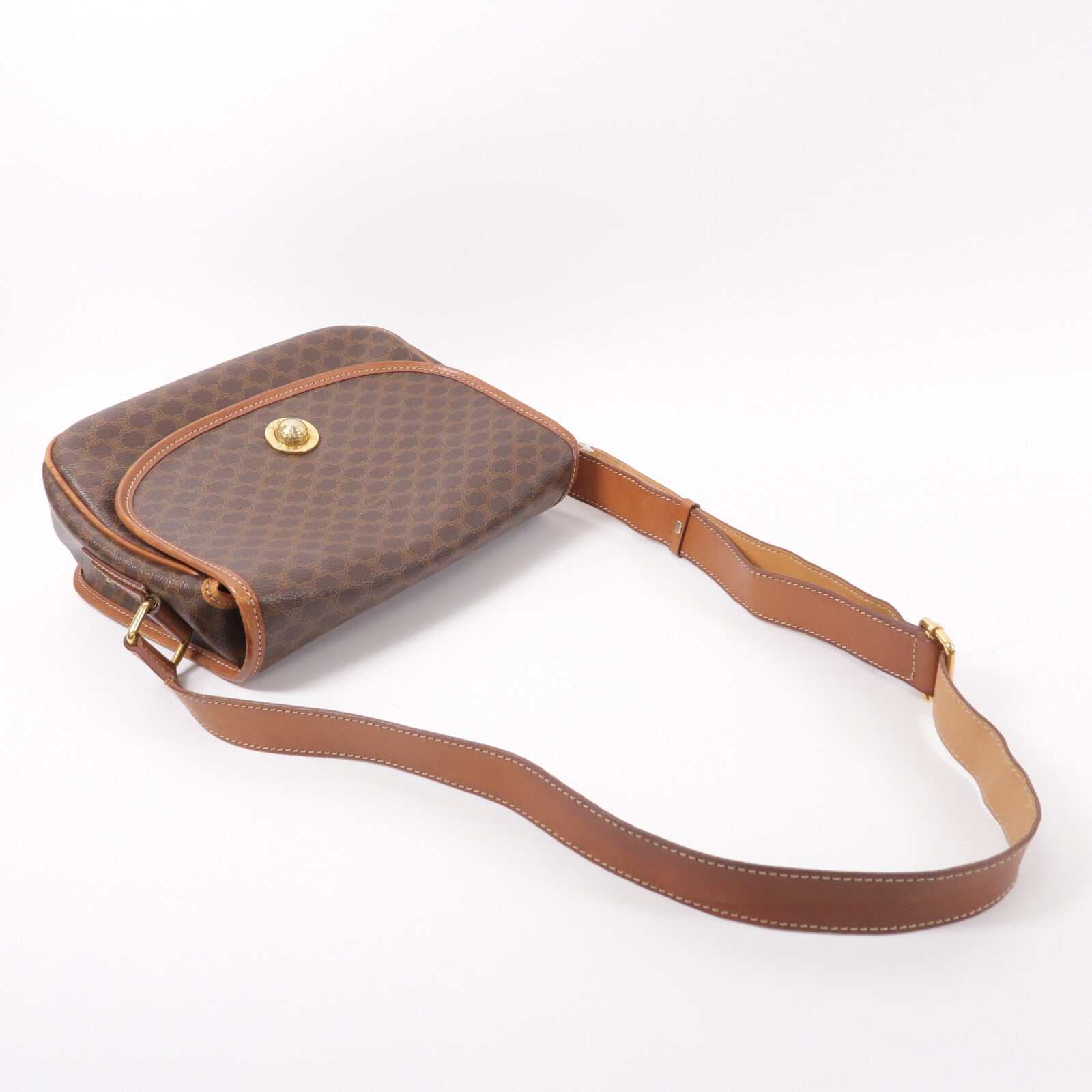CELINE 塗層帆布Vintage Macadam Starball肩背袋